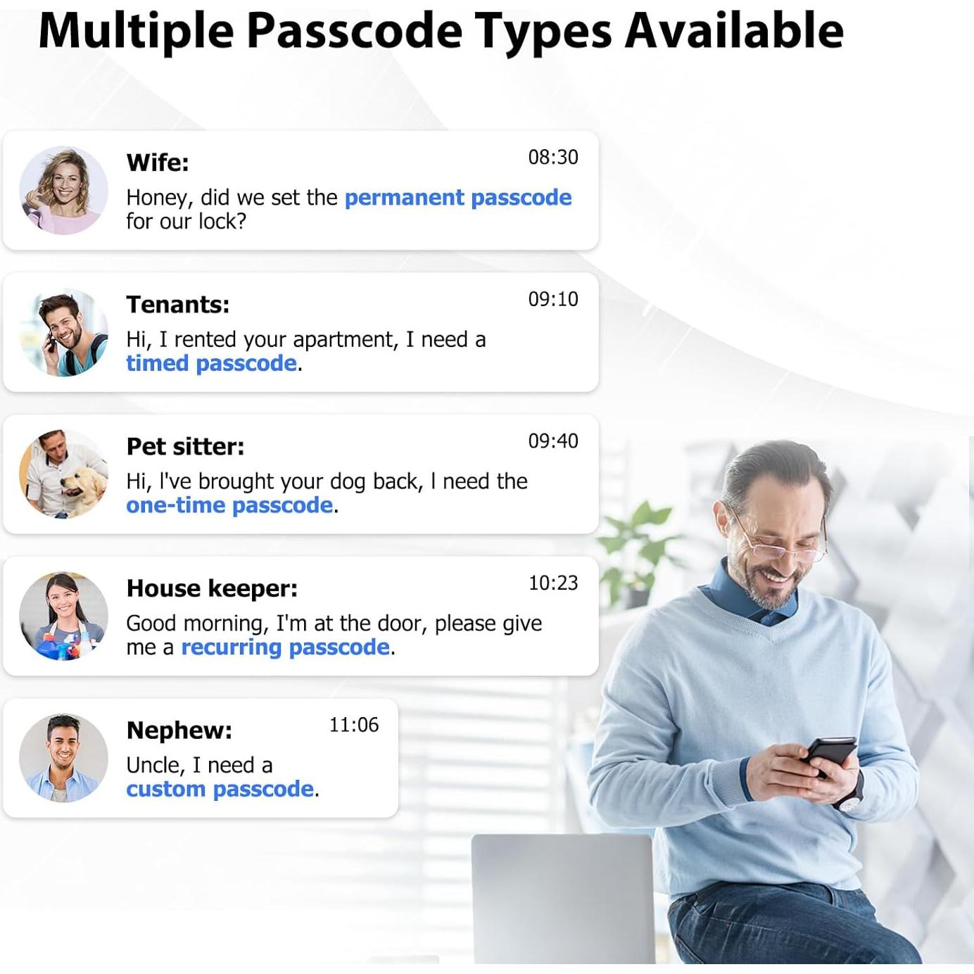 Cerradura Inteligente CATCHFACE TFX1-Negro con Huella Dactilar