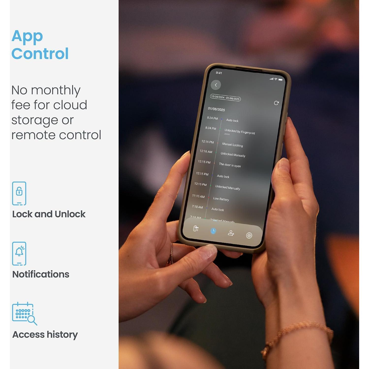 Cerradura Inteligente Lockly Secure Plus Bluetooth Huella Dactilar