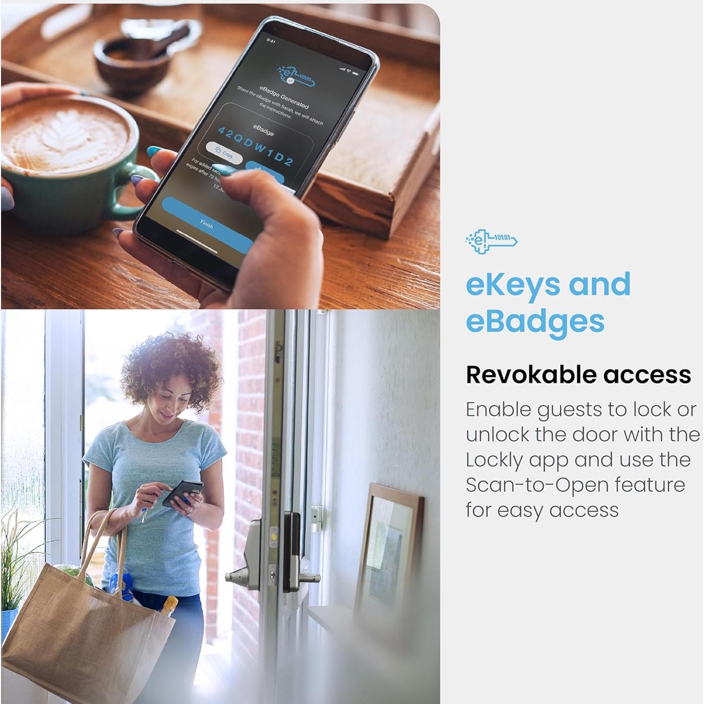 Cerradura Inteligente Lockly 6S Bluetooth con Teclado Táctil