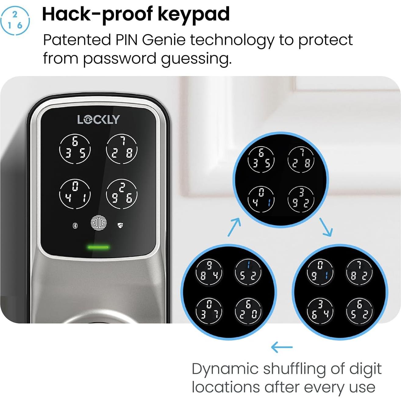 Cerradura Inteligente Lockly Secure Plus Bluetooth con Huella Dactilar