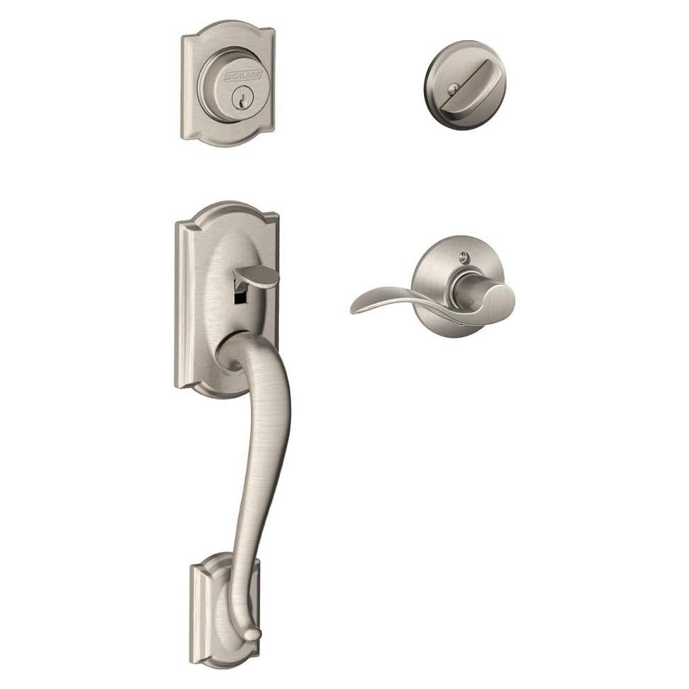 Cerradura de Puerta SCHLAGE Camelot Niquel Satinado RH