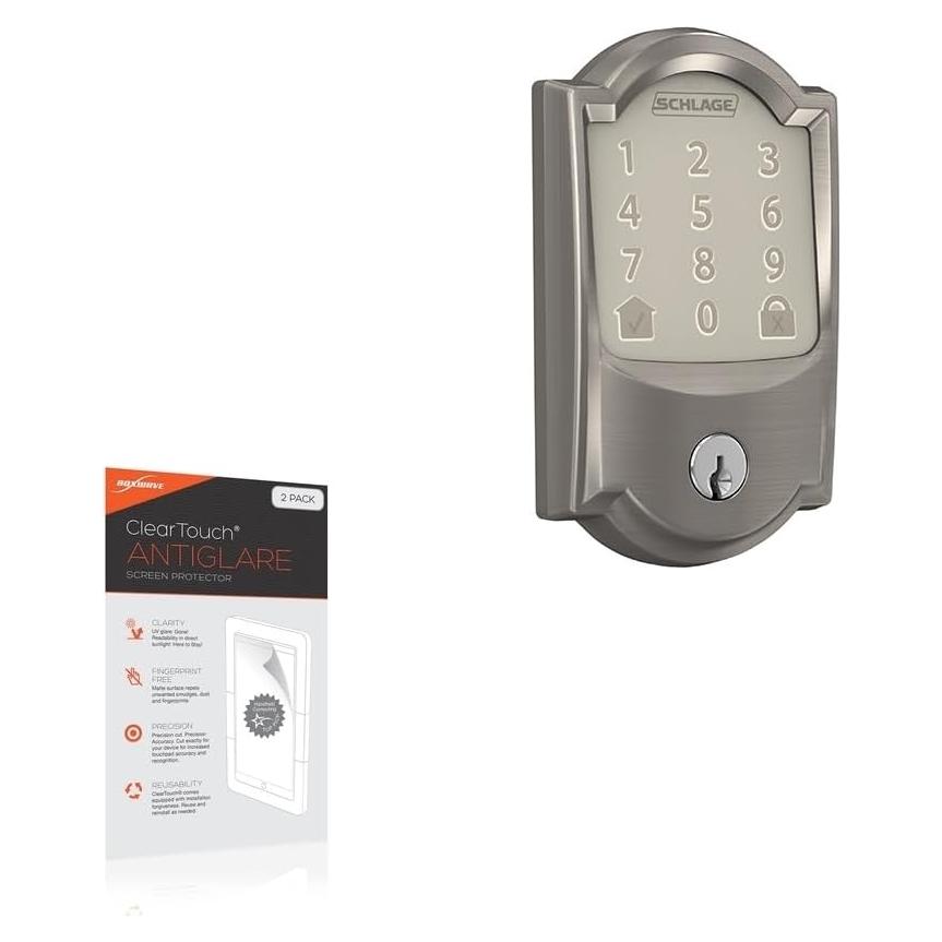 Protector de Pantalla BoxWave para Cerradura Schlage Encode - 2 Unidades Anti-reflejo