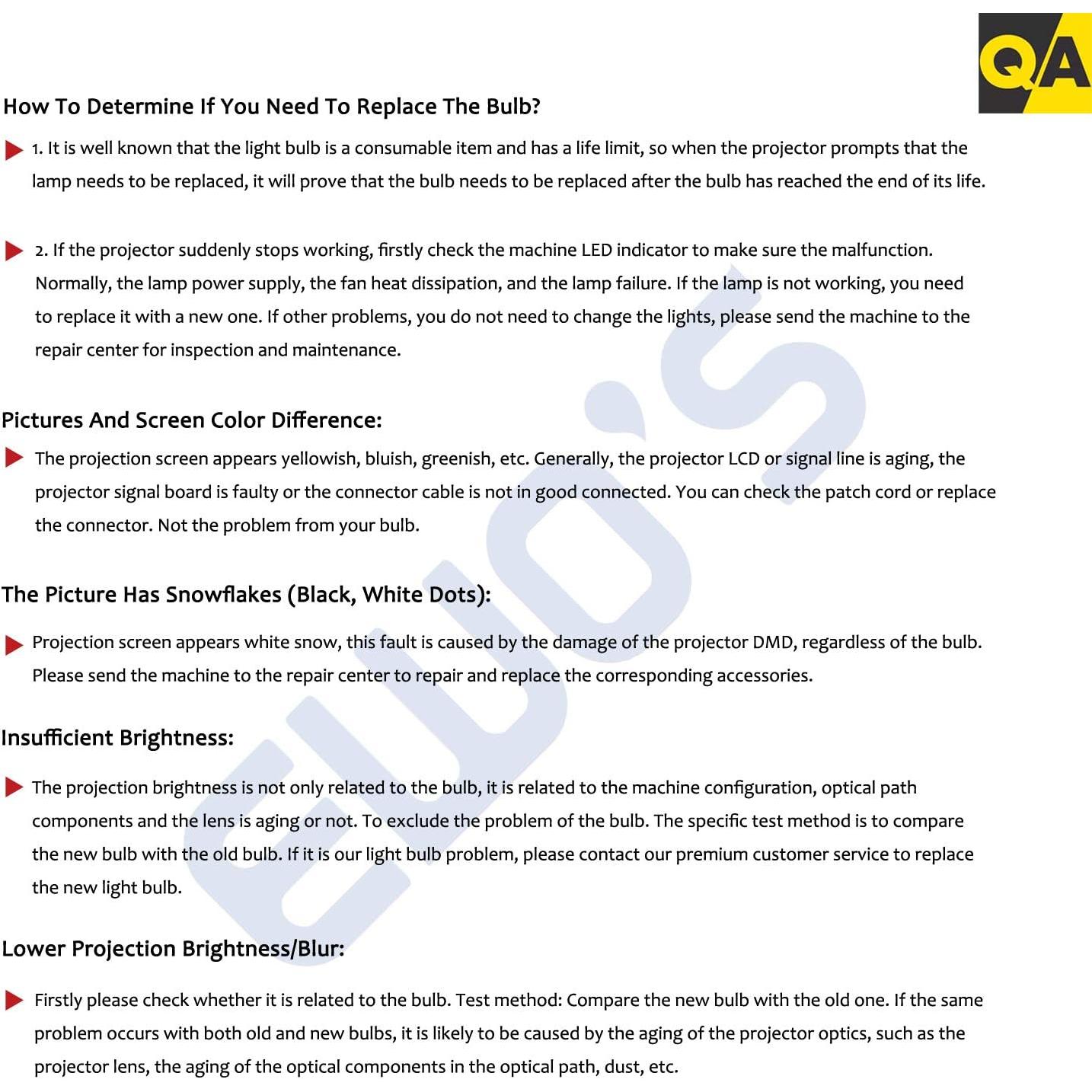 Lámpara Proyector EWO'S ELP-LP97 230W 2300 Lúmenes Compatible Epson