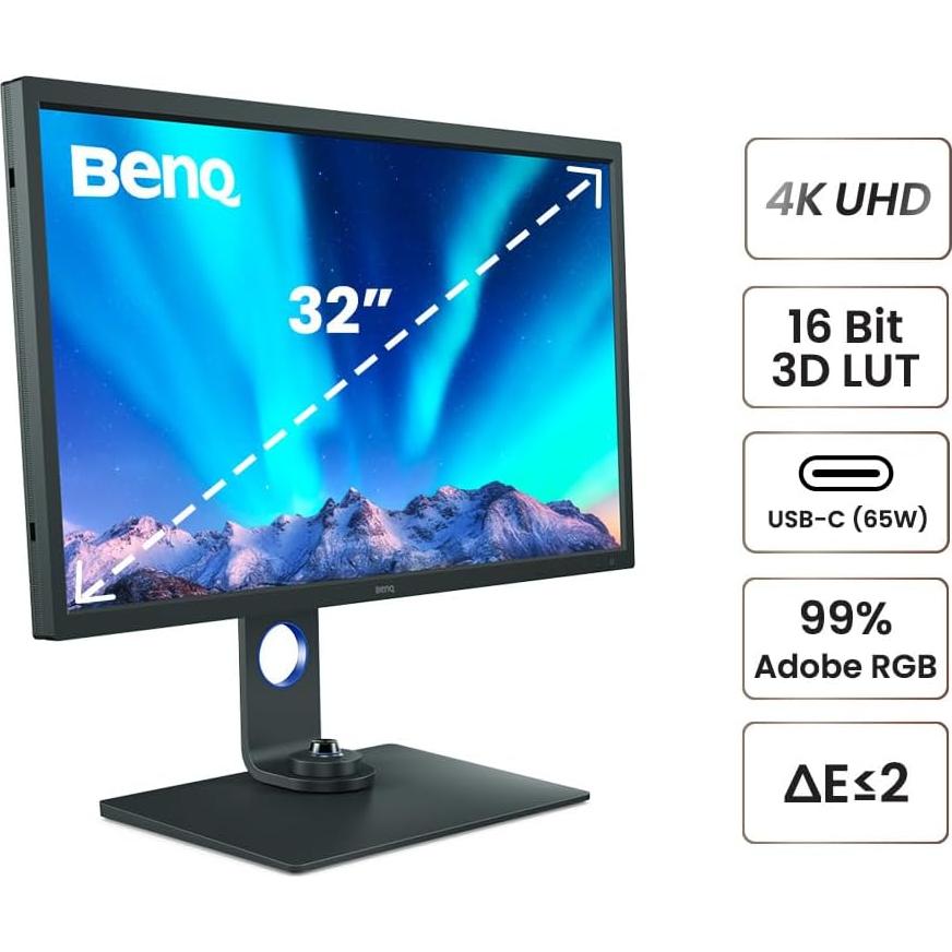 Monitor BenQ SW321C 32" 4K UHD Calibrado para Fotografía