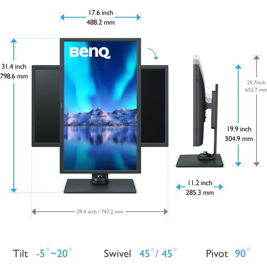 Monitor BenQ SW321C 32" 4K UHD Calibrado para Fotografía