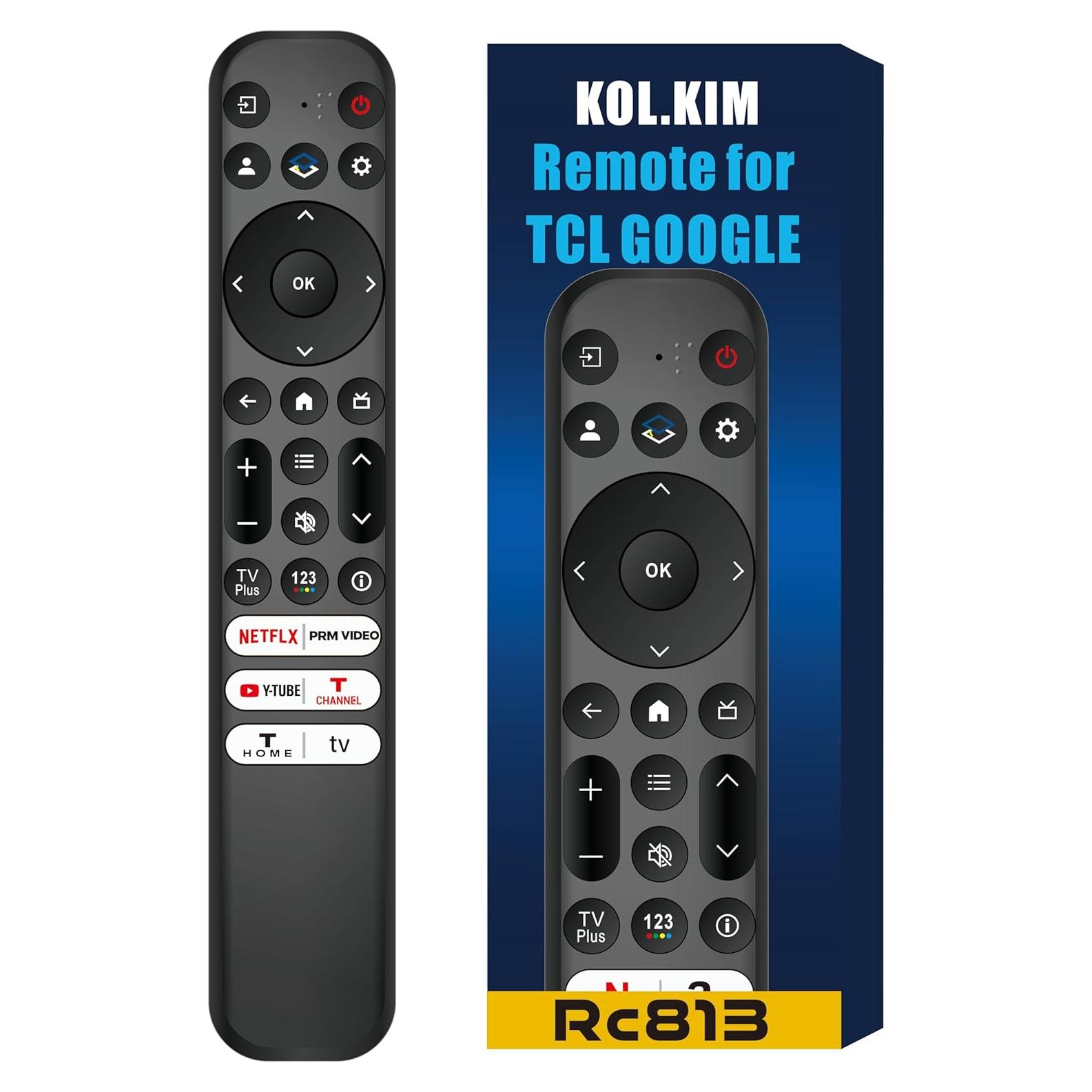 Control Remoto Universal TCL Google TV RC813 Sin Voz 61.88g