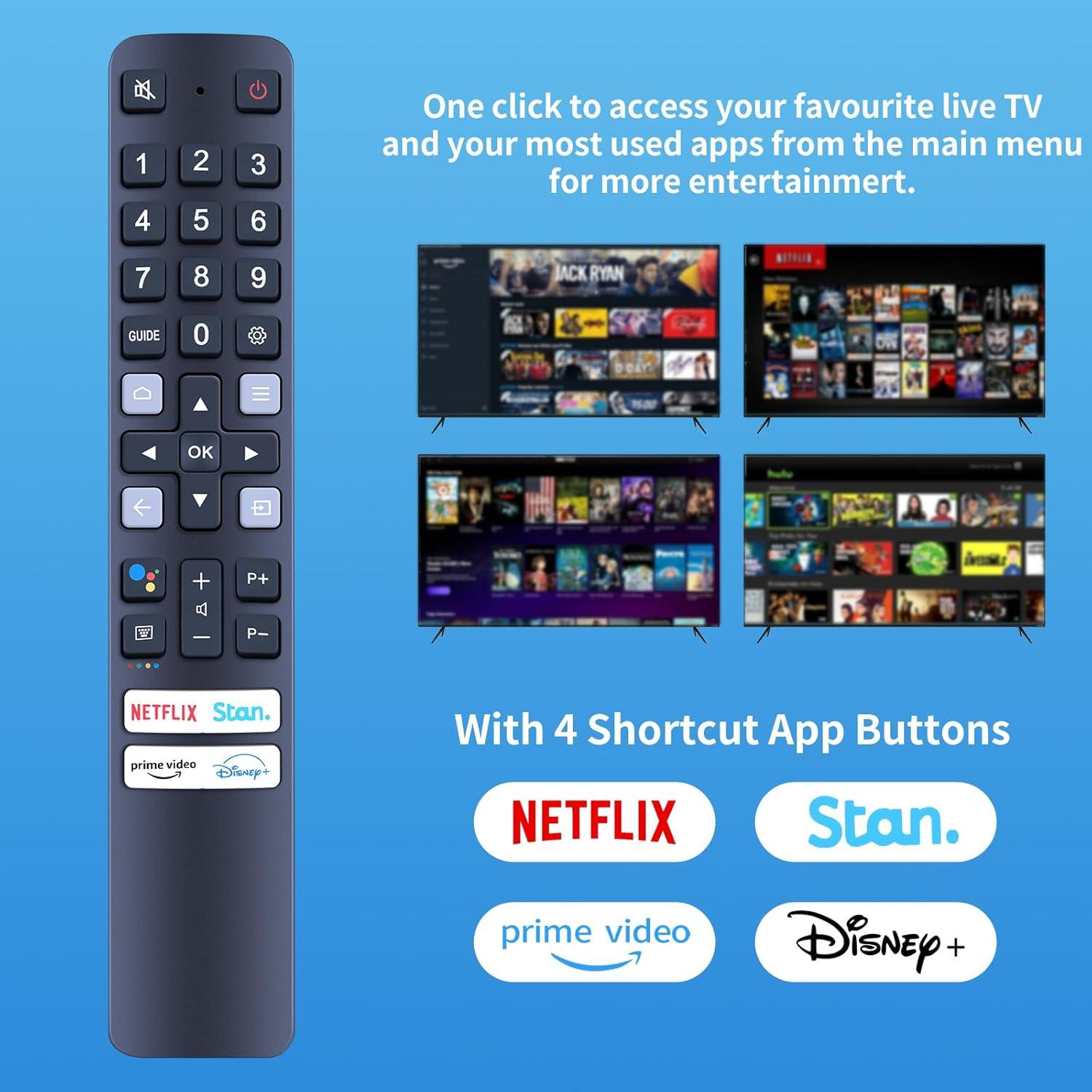 Control Remoto de Voz Oumeite RC901V FAR1 para TCL Smart TV