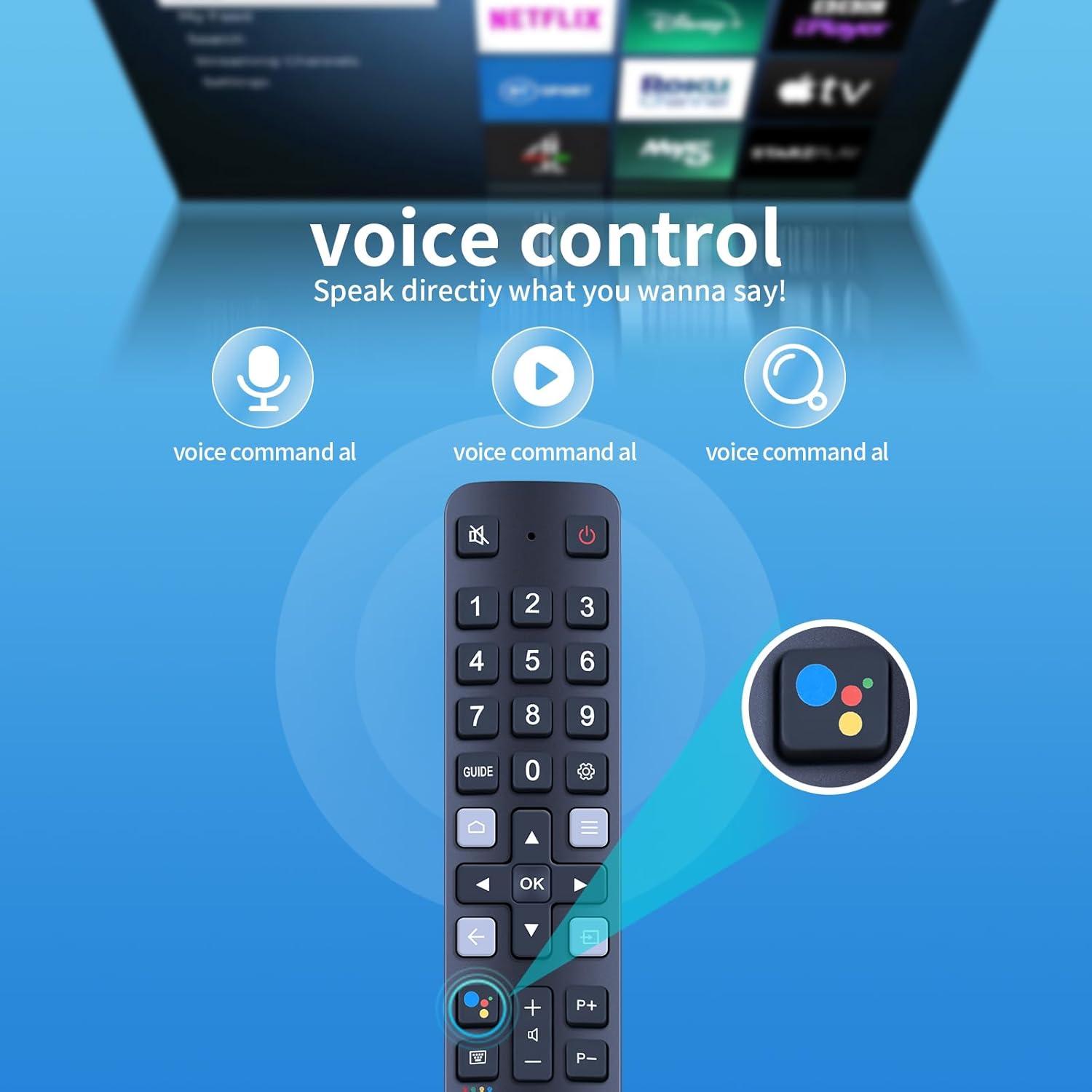 Control Remoto de Voz Oumeite RC901V FAR1 para TCL Smart TV
