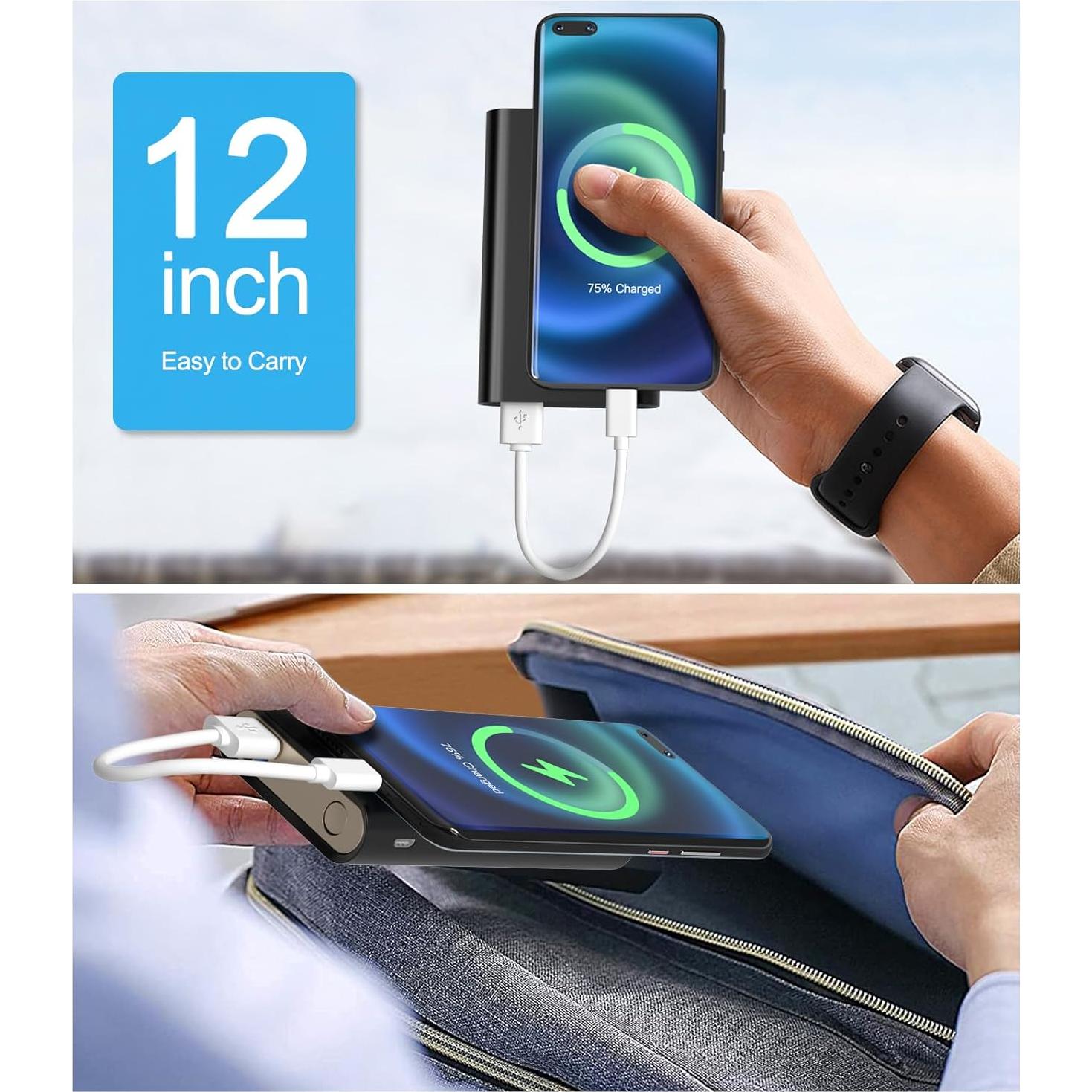 Cable Micro USB Corto 20 cm SCOVEE para Carga Rápida