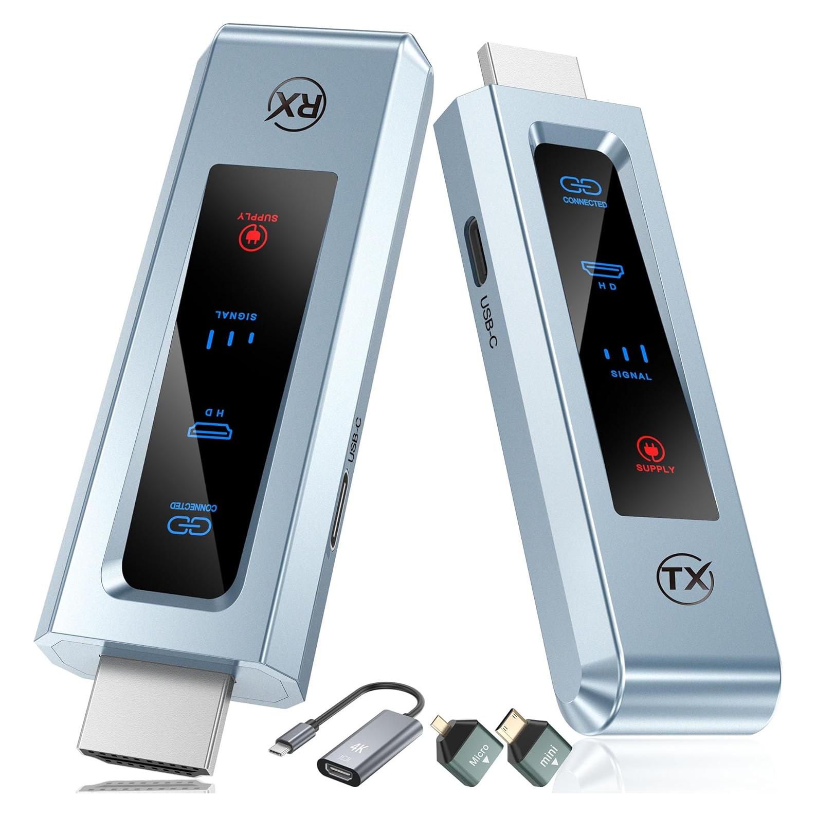 Transmisor y receptor HDMI inalámbrico BRAIDOL G03 4K Plata