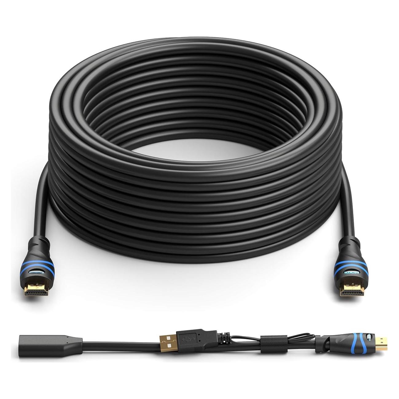 Cable HDMI 4K BlueRigger 15.24m con amplificador CL3