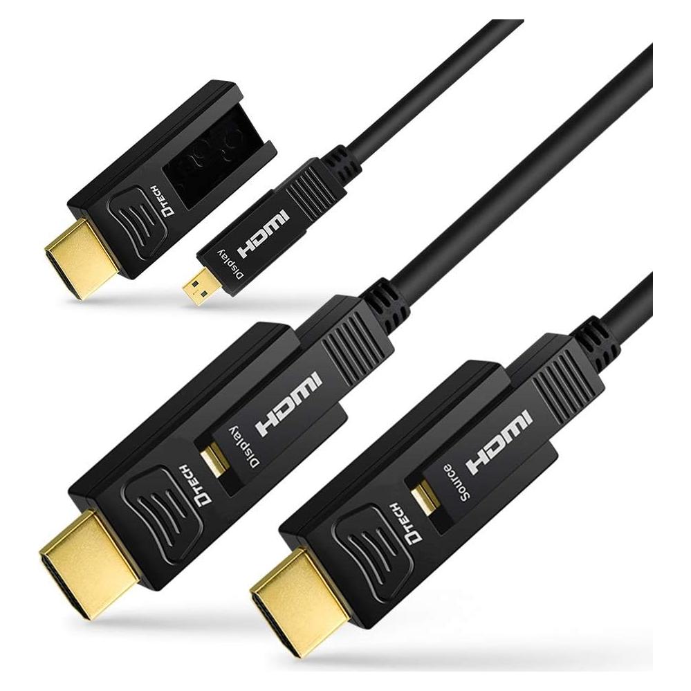Cable HDMI de fibra óptica DTech 15m 4K 60Hz 18Gbps