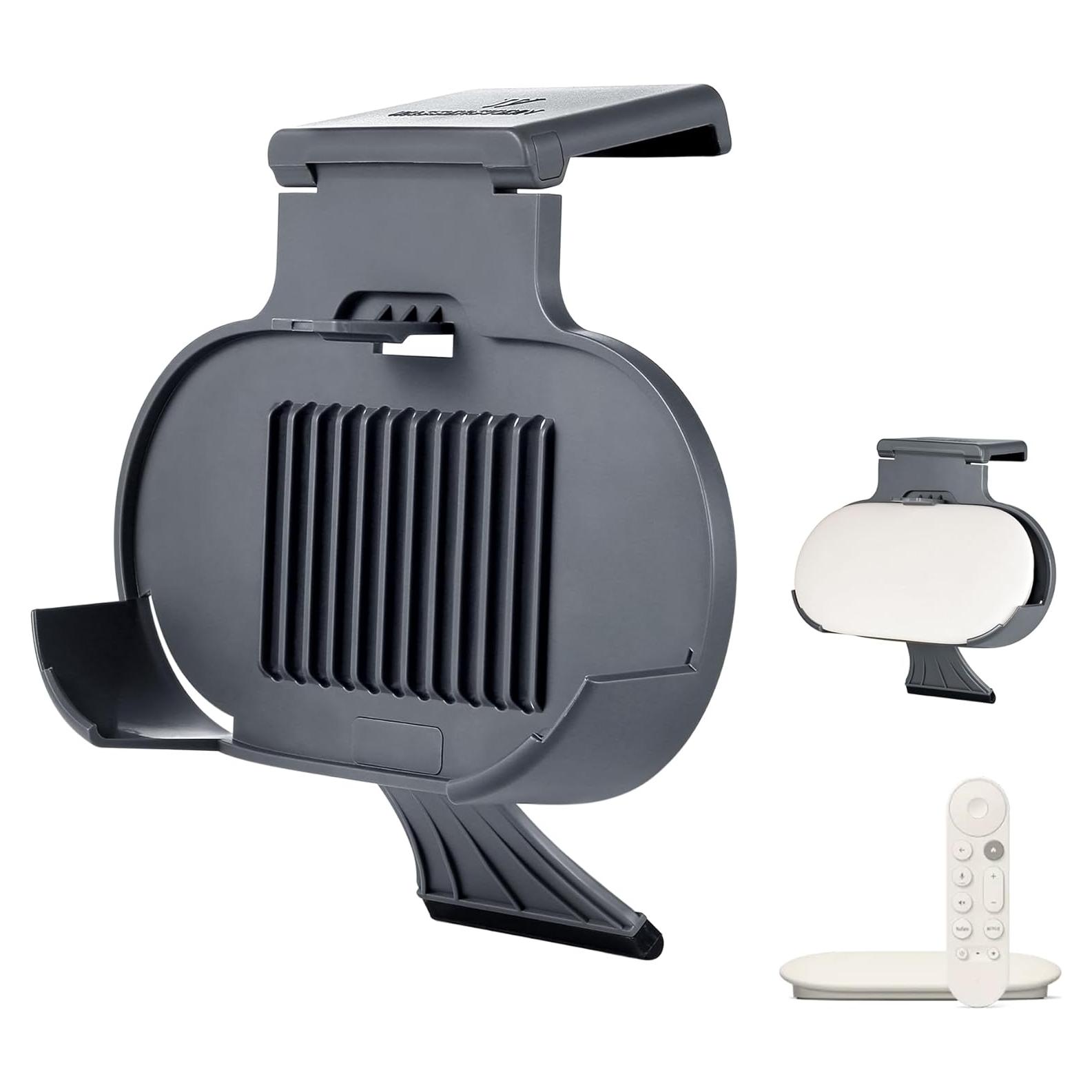 Soporte de TV Wasserstein para Google TV 4K - Clip Carbono