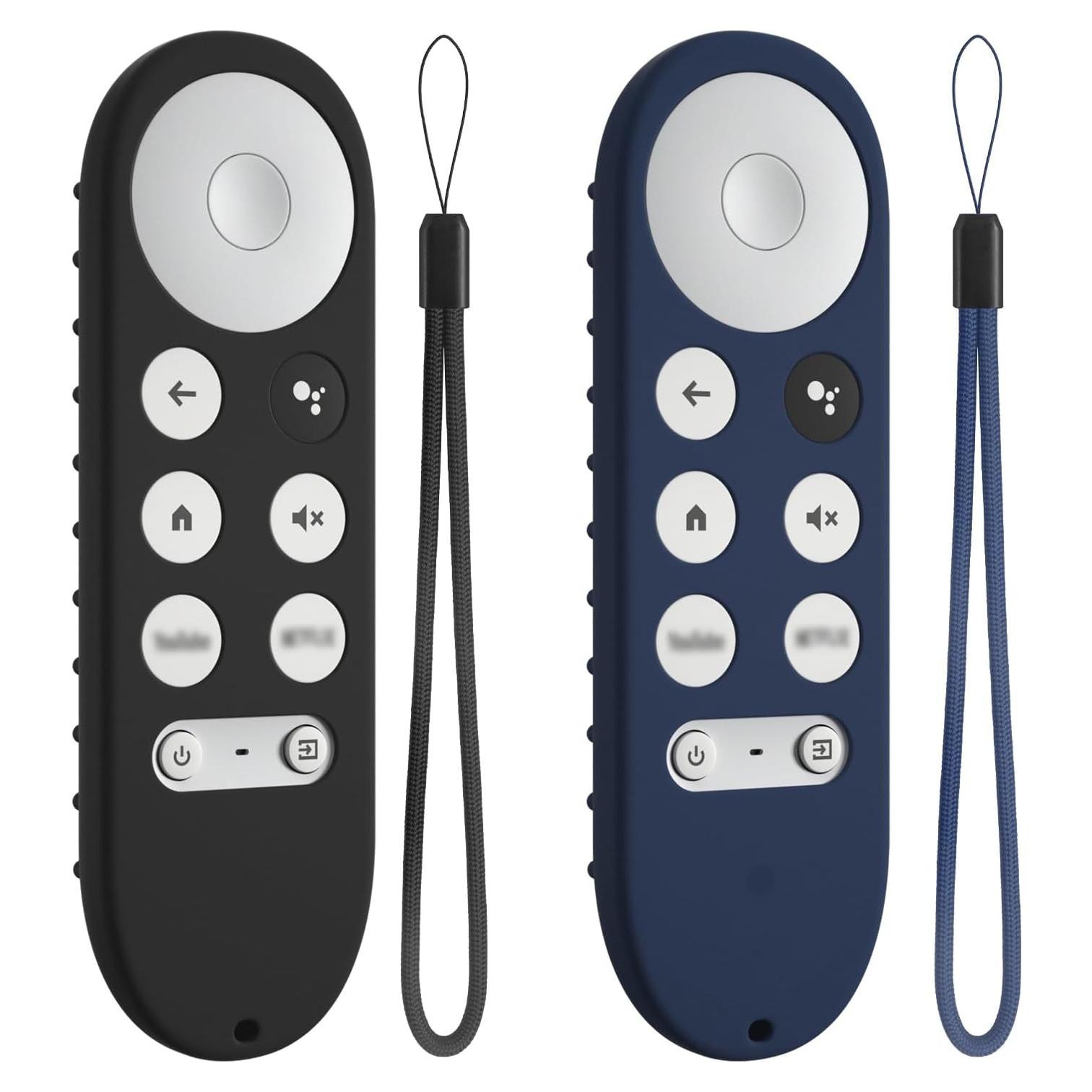 Cubierta de Silicona DUOLAXMENG para Control Remoto Google TV HD/4K