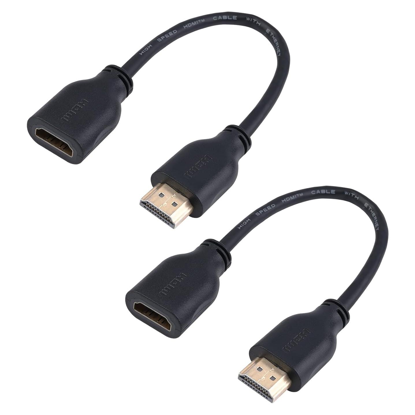 Cable Extensor HDMI Macho a Hembra LEENUE 2 Piezas 4K 3D