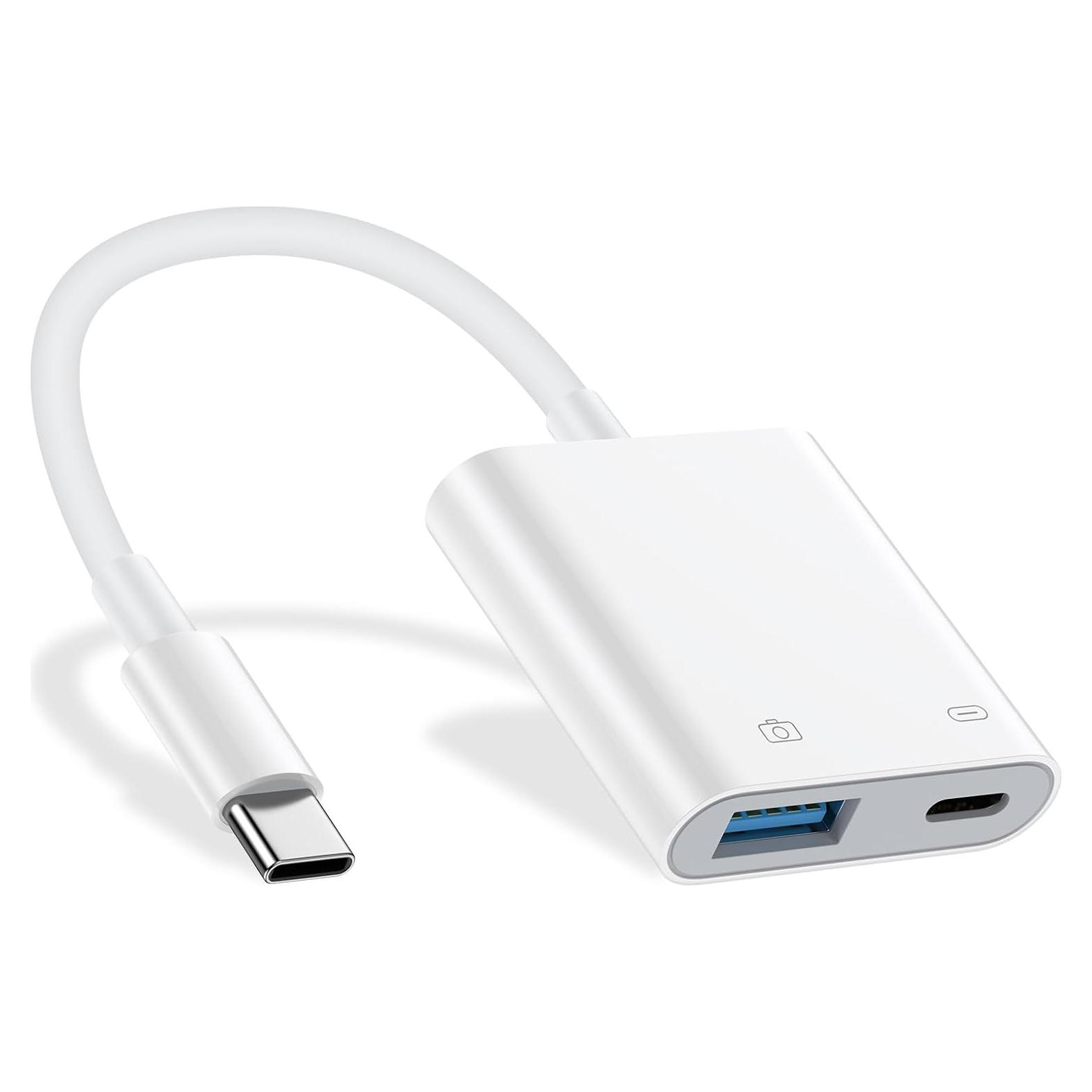 Adaptador USB C OTG 60W Ououdee para iPhone y Samsung