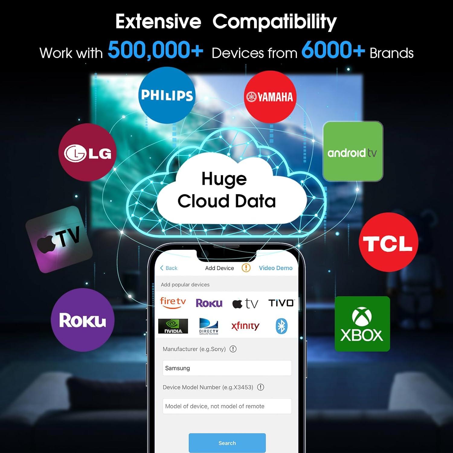 Control Remoto Universal SofaBaton U2 con Bluetooth y Macros