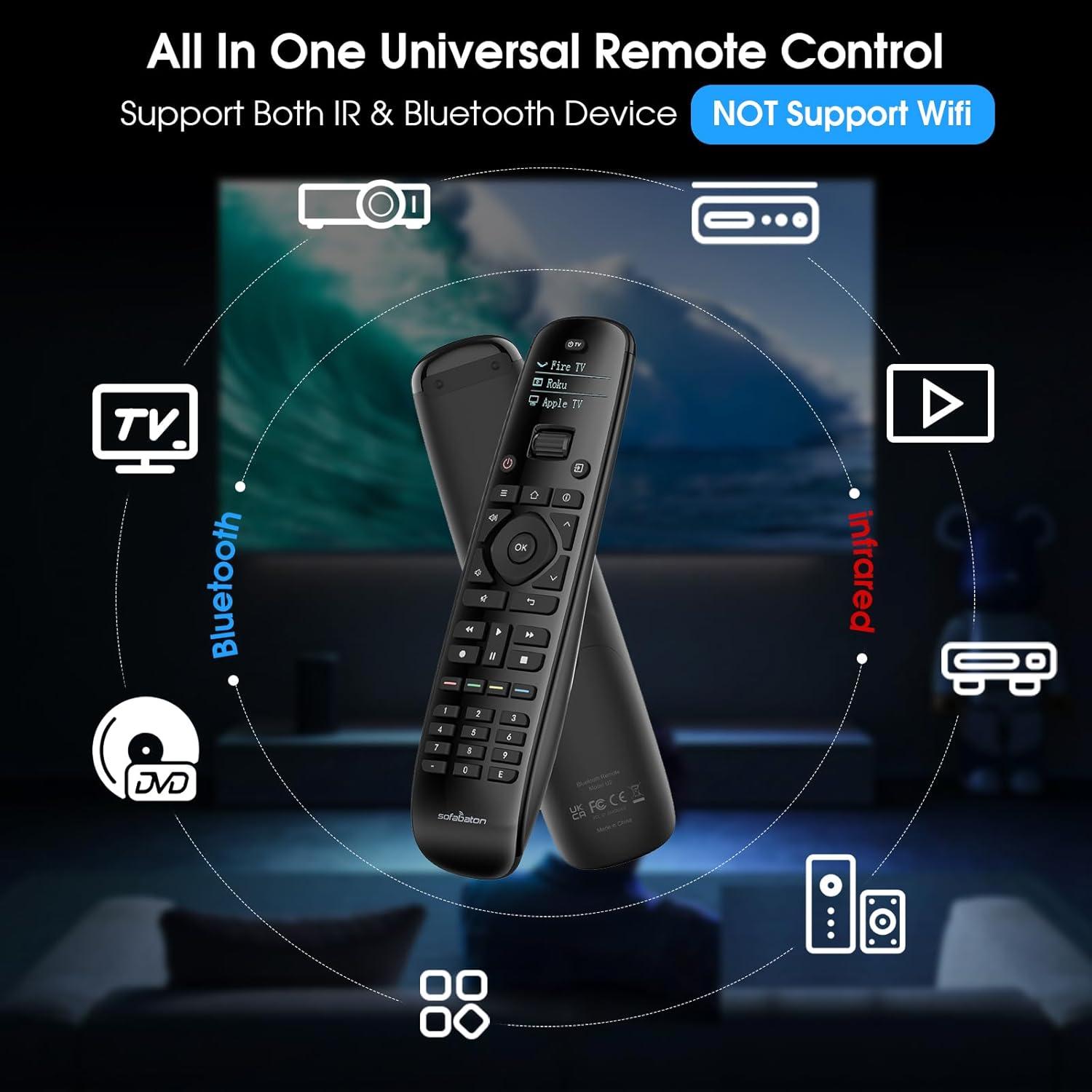 Control Remoto Universal SofaBaton U2 con Bluetooth y Macros