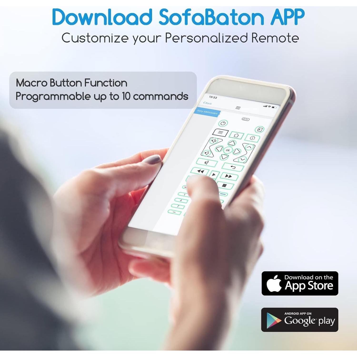 Control Remoto Universal SofaBaton U2 con Bluetooth y Macros