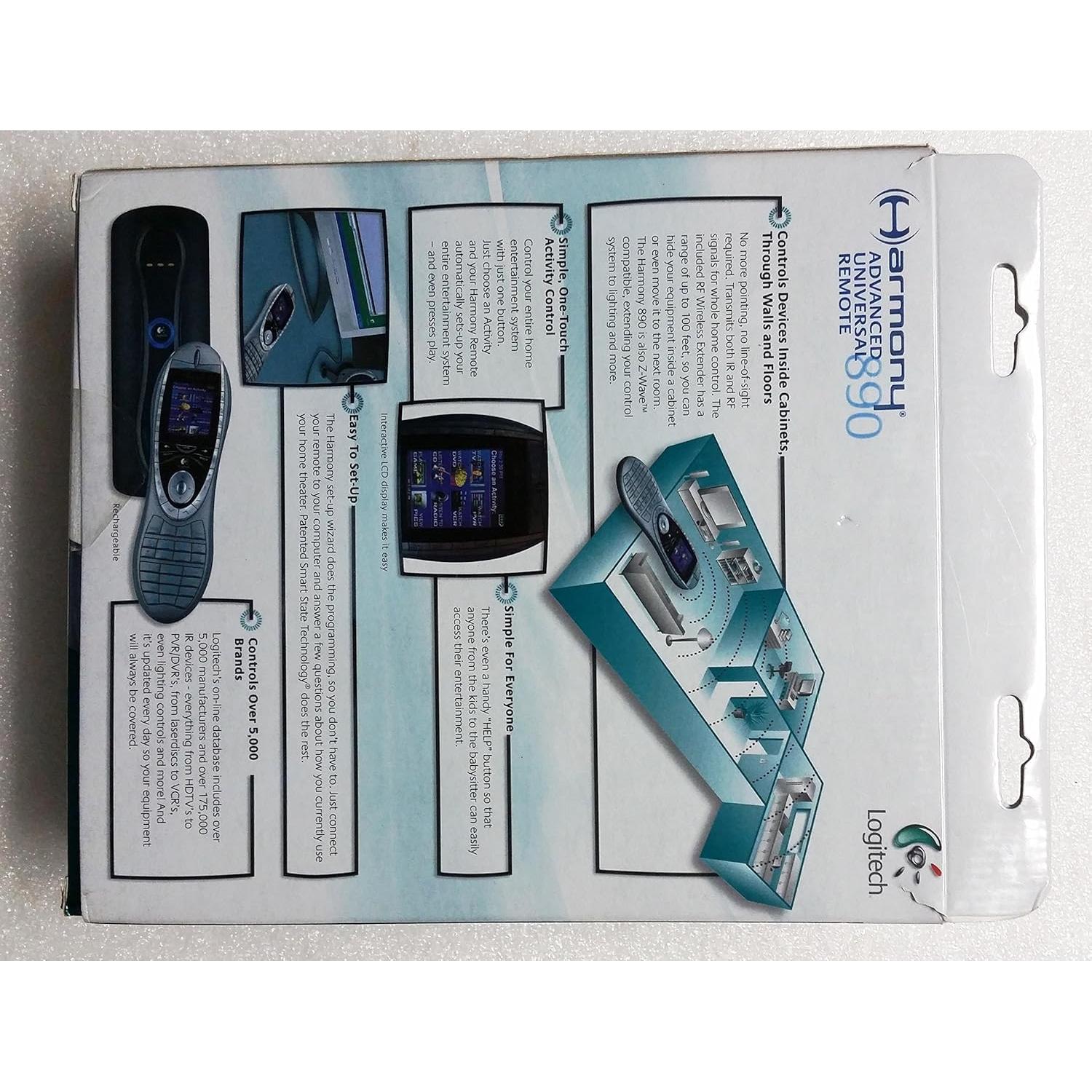 Control Remoto Universal Logitech Harmony 880 con Pantalla Color