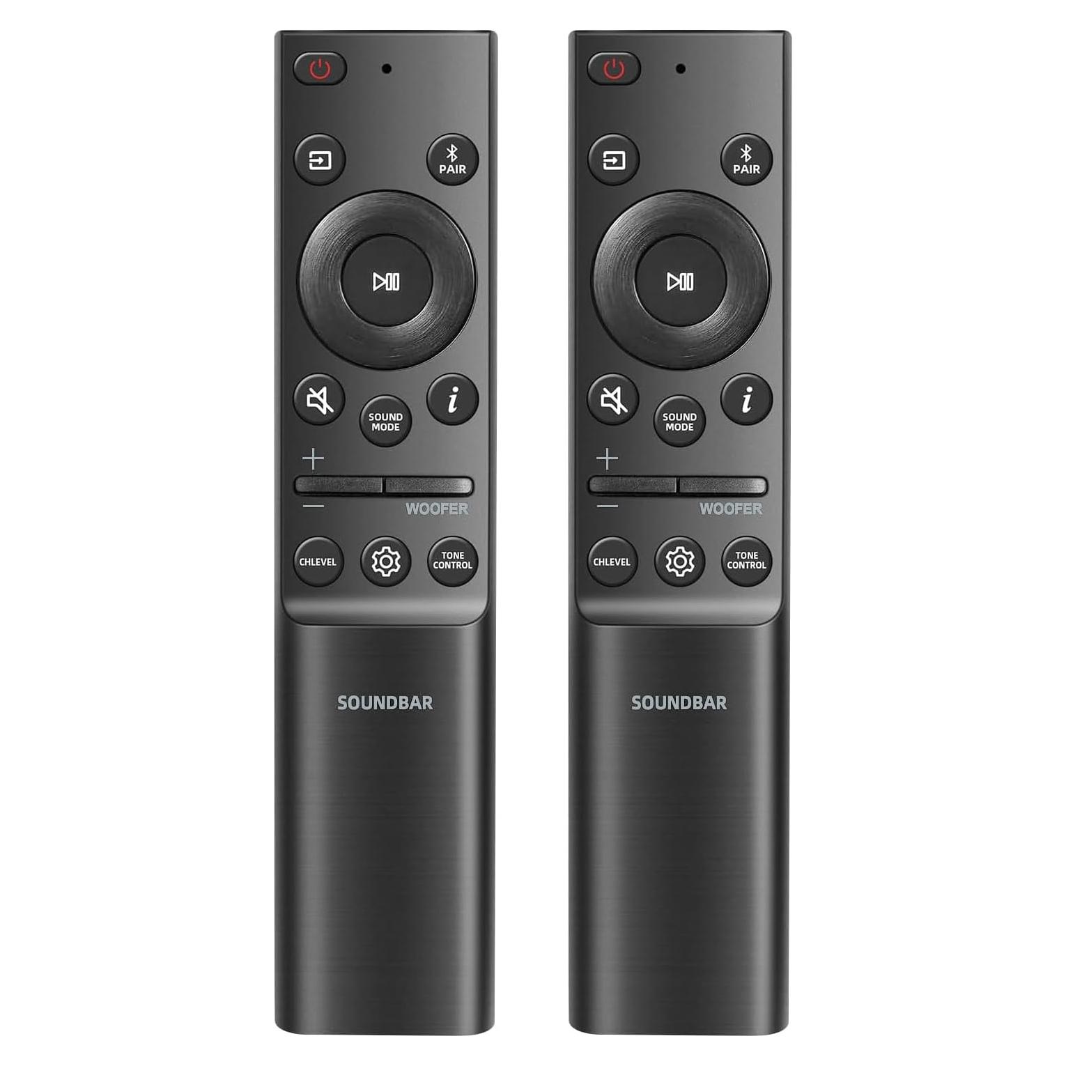 Pack de 2 Controles Remotos Reemplazo para Barra de Sonido Samsung