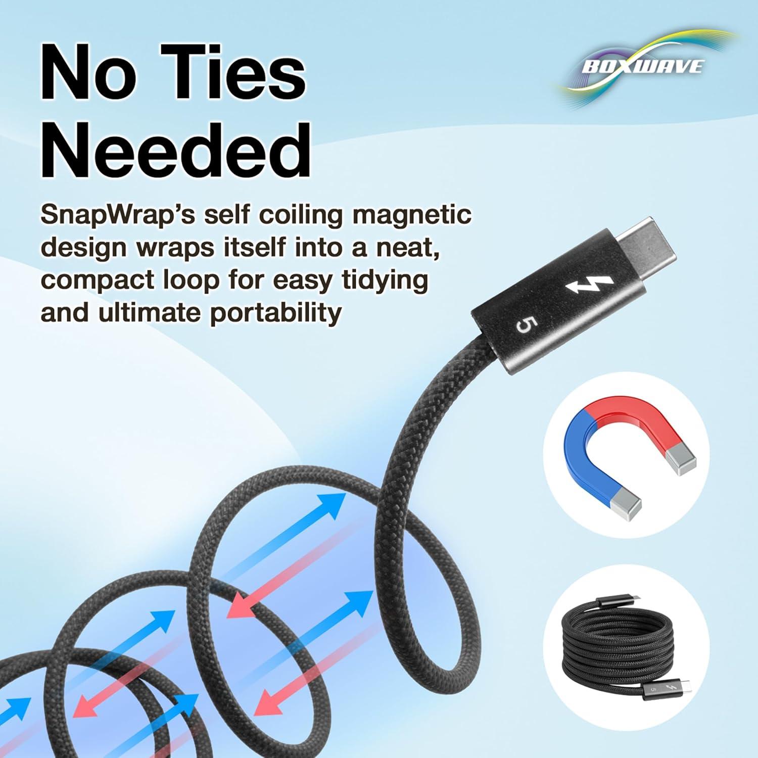 Cable Thunderbolt 5.0 BoxWave Compatible con Elgato Stream Deck XL 1.52m