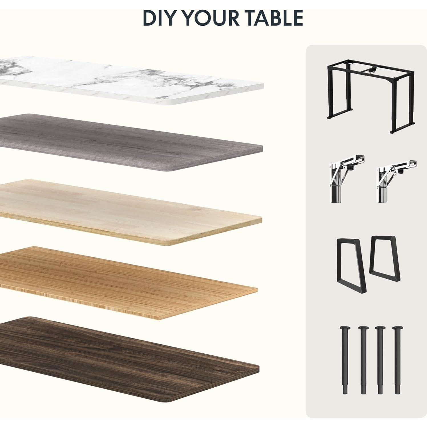 Escritorio Ajustable FLEXISPOT 55x28" Nogal Negro