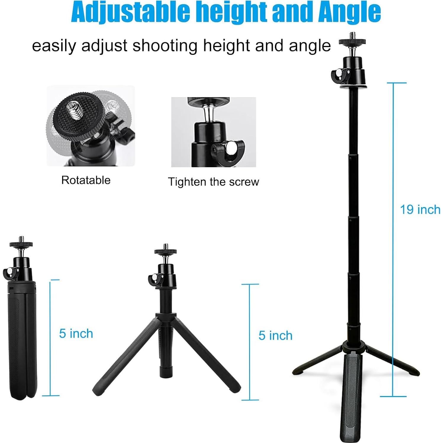 Trípode Mini Ajustable Khazylorr para Webcam y Cámara