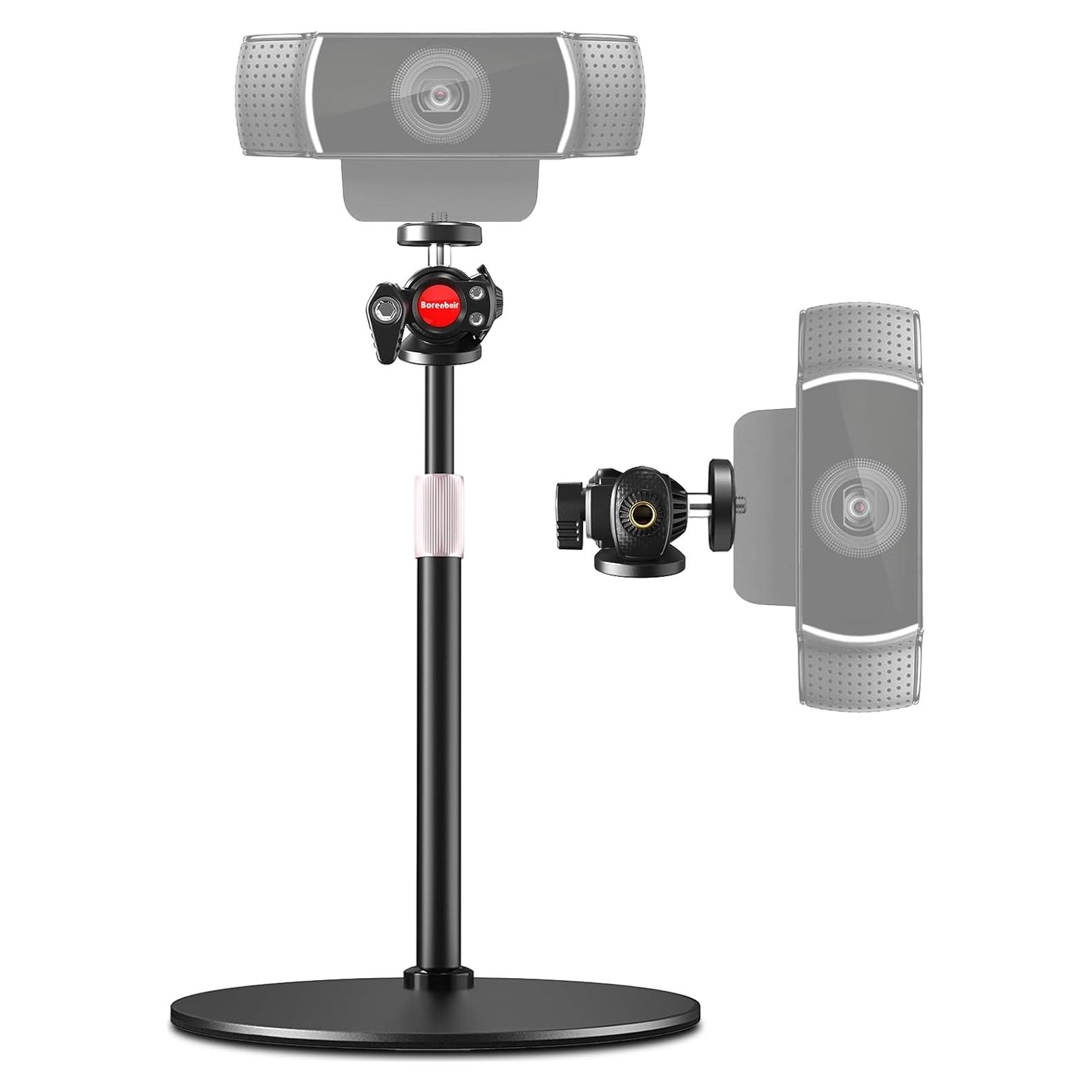 Soporte para Webcam Borenbuir Altura Ajustable 29.5-46.2 cm