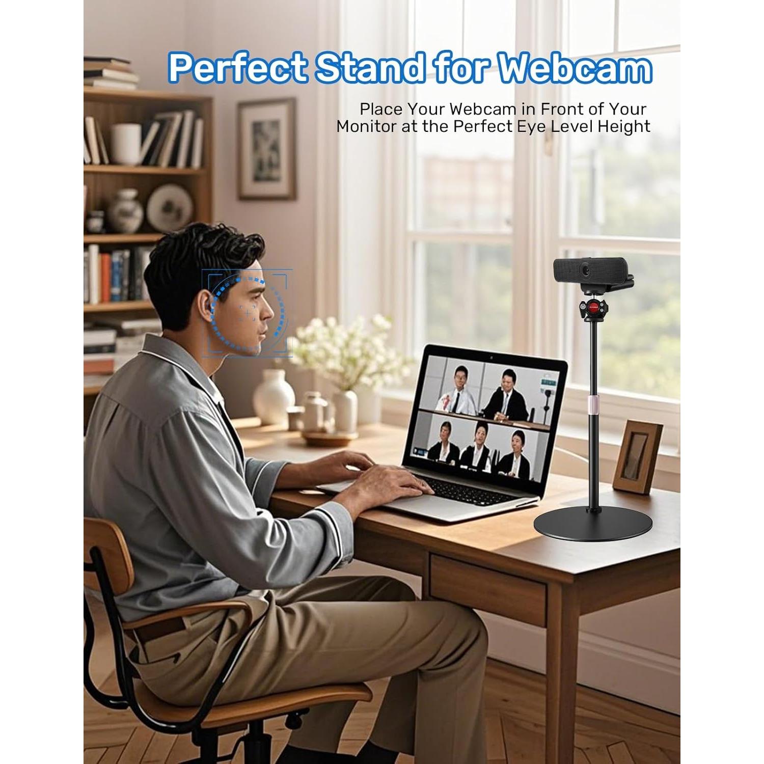 Soporte para Webcam Borenbuir Altura Ajustable 29.5-46.2 cm