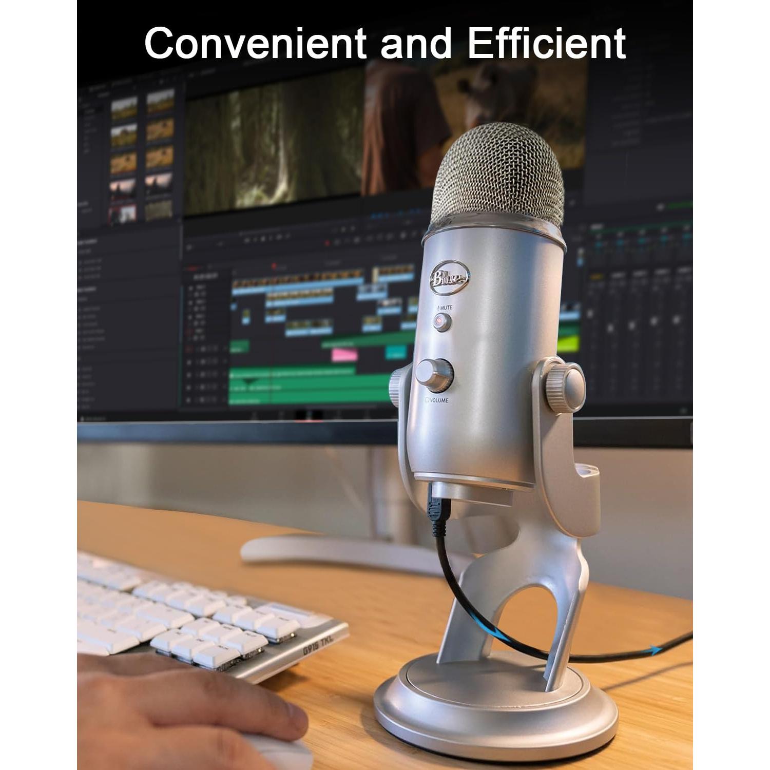Cable USB A a Mini-B 1M Bicmice para Micrófono Blue Yeti