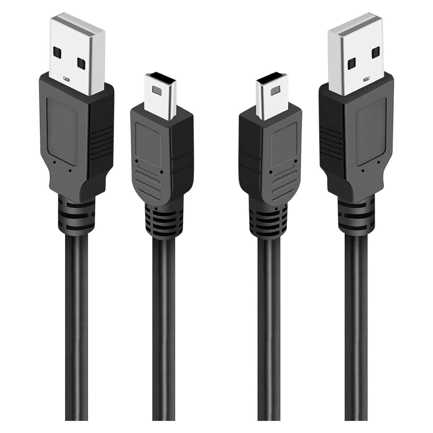 Paquete de 2 Cables USB de 2 metros para Micrófonos Blue Yeti