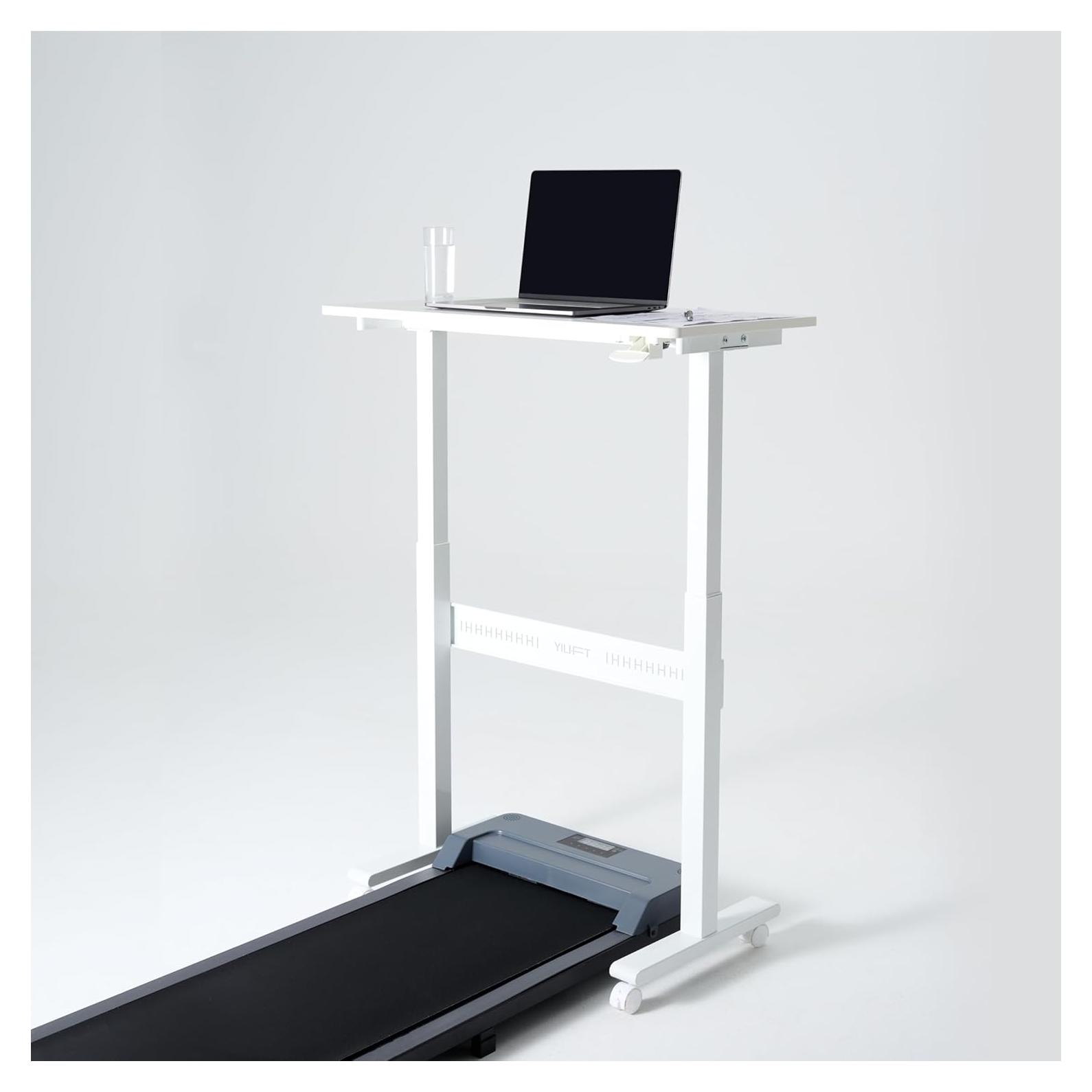 Escritorio de Pie Ajustable YILIFT PneuRev Blanco 71-110 cm