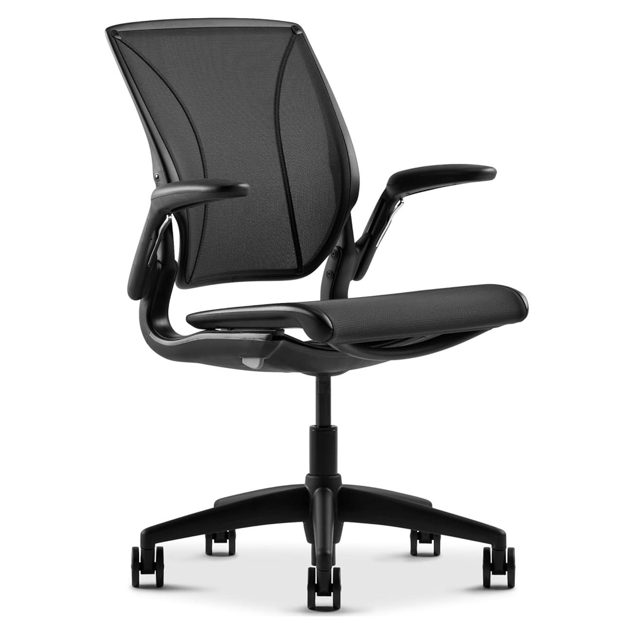 Silla de Oficina Ergonómica Humanscale WLT1BR10R10, Malla Negra