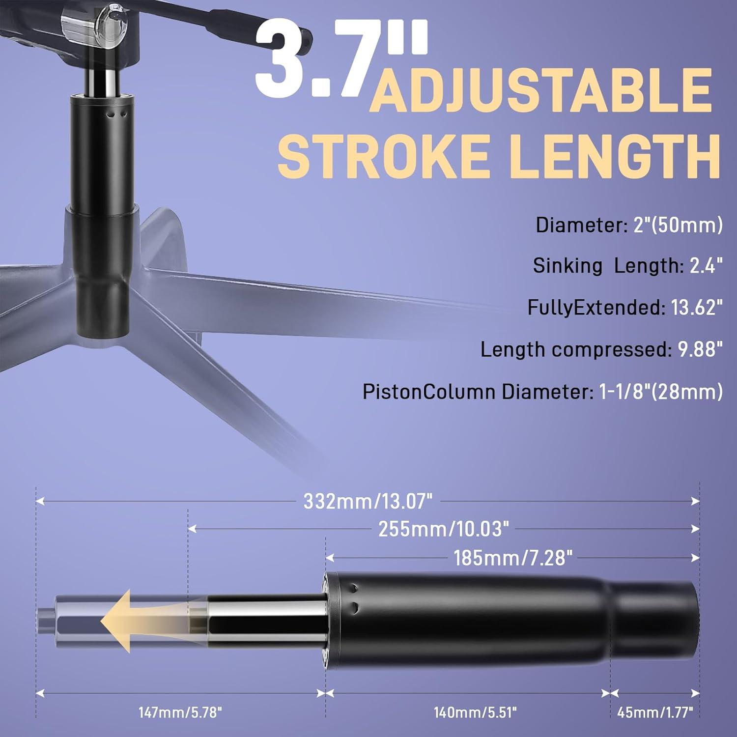 Cilindro de Elevación para Silla de Oficina SINOLUXE 10.16 cm
