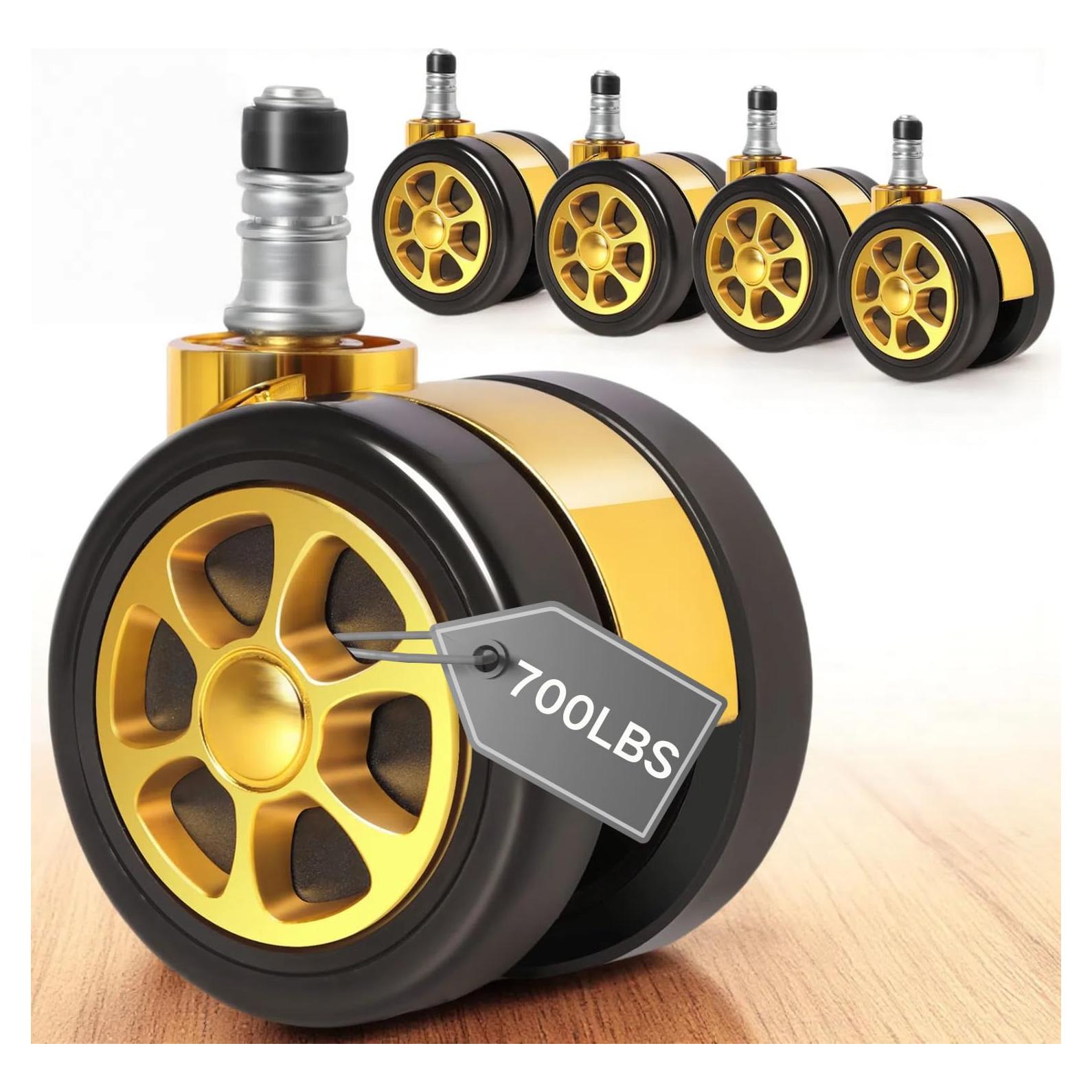 Ruedas de Reemplazo para Sillas de Oficina Wieyunn 6.35 cm