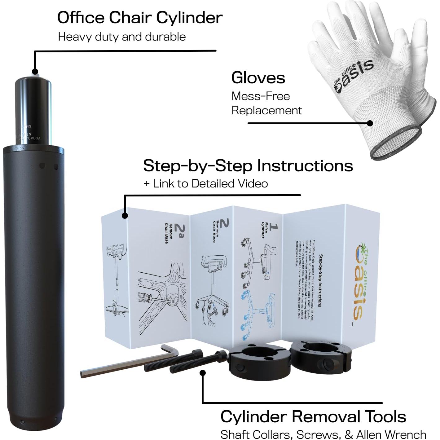 Cilindro de Silla de Oficina The Office Oasis - Reemplazo Universal