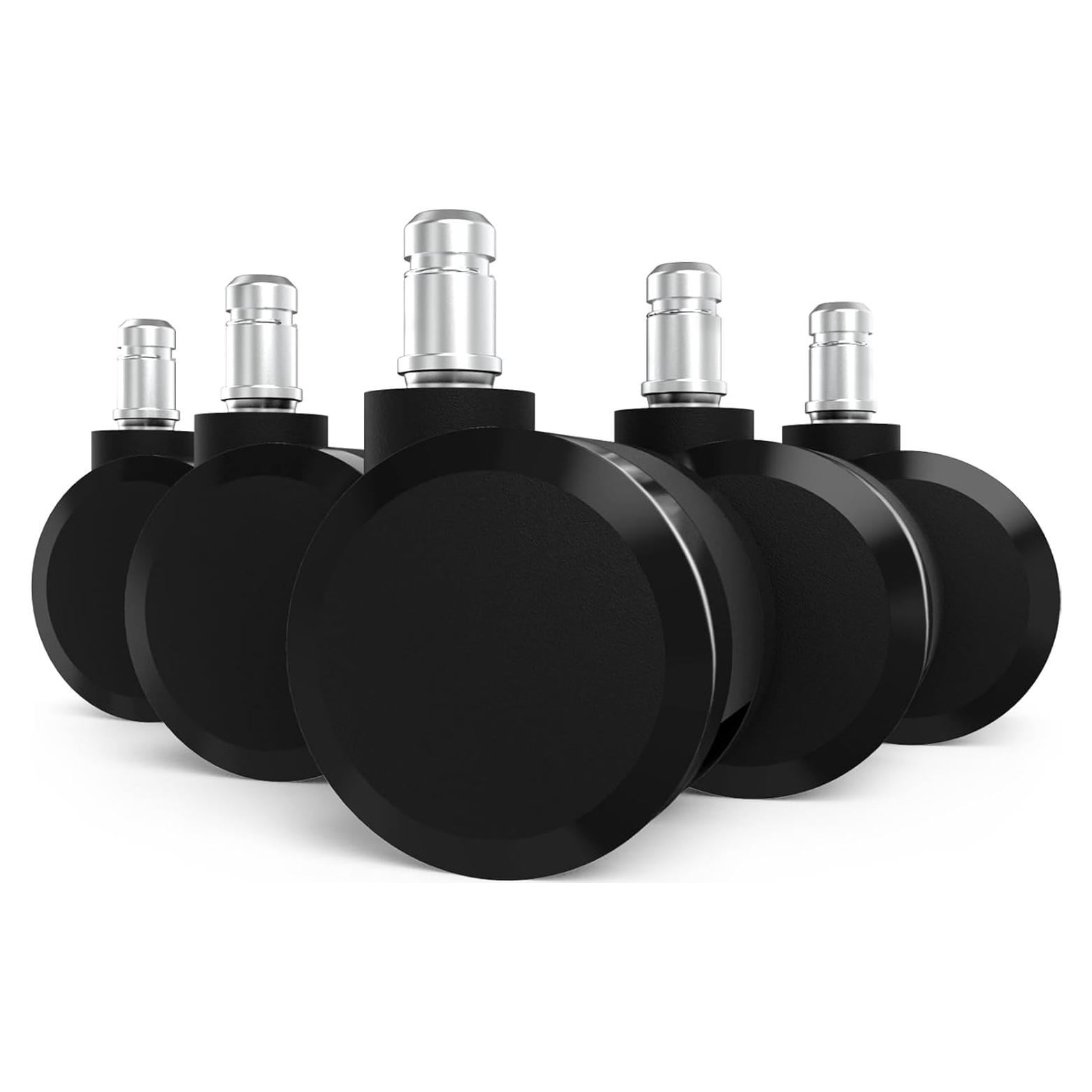 Ruedas de Reemplazo para Sillas Herman Miller Aeron - 60mm - Juego de 5