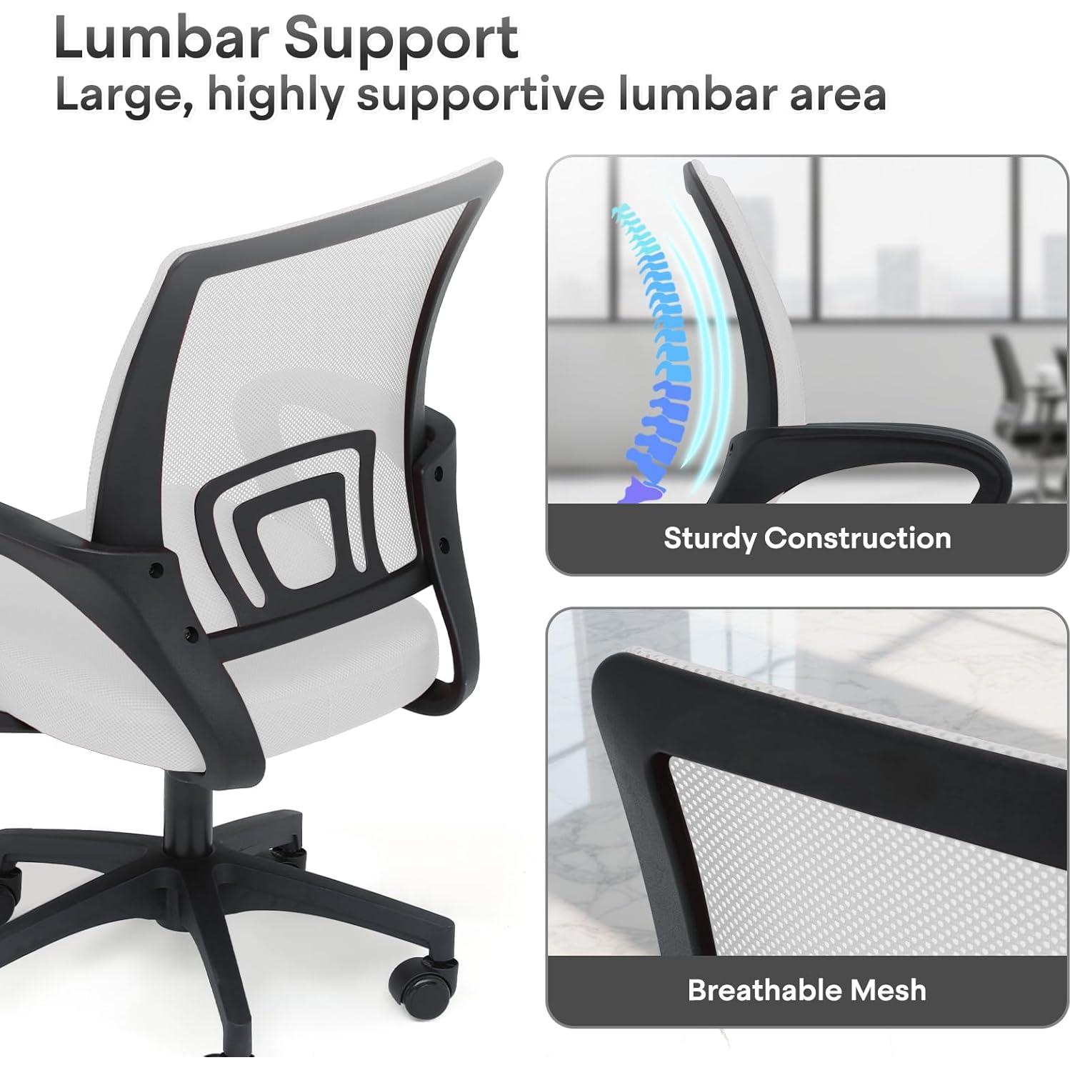 Silla de Oficina Ergonómica Polias Negra - Soporta 150kg
