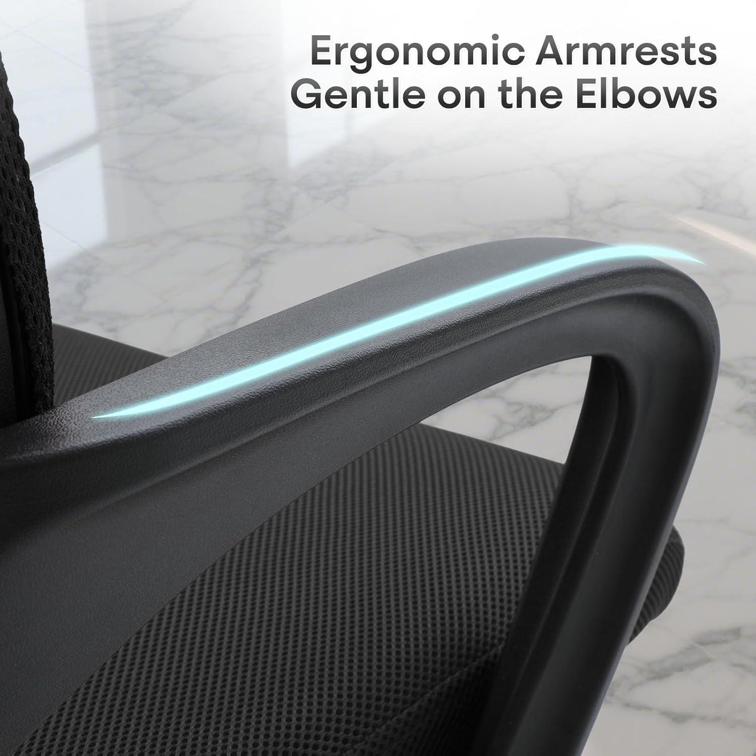 Silla de Oficina Ergonómica Polias Negra - Soporta 150kg