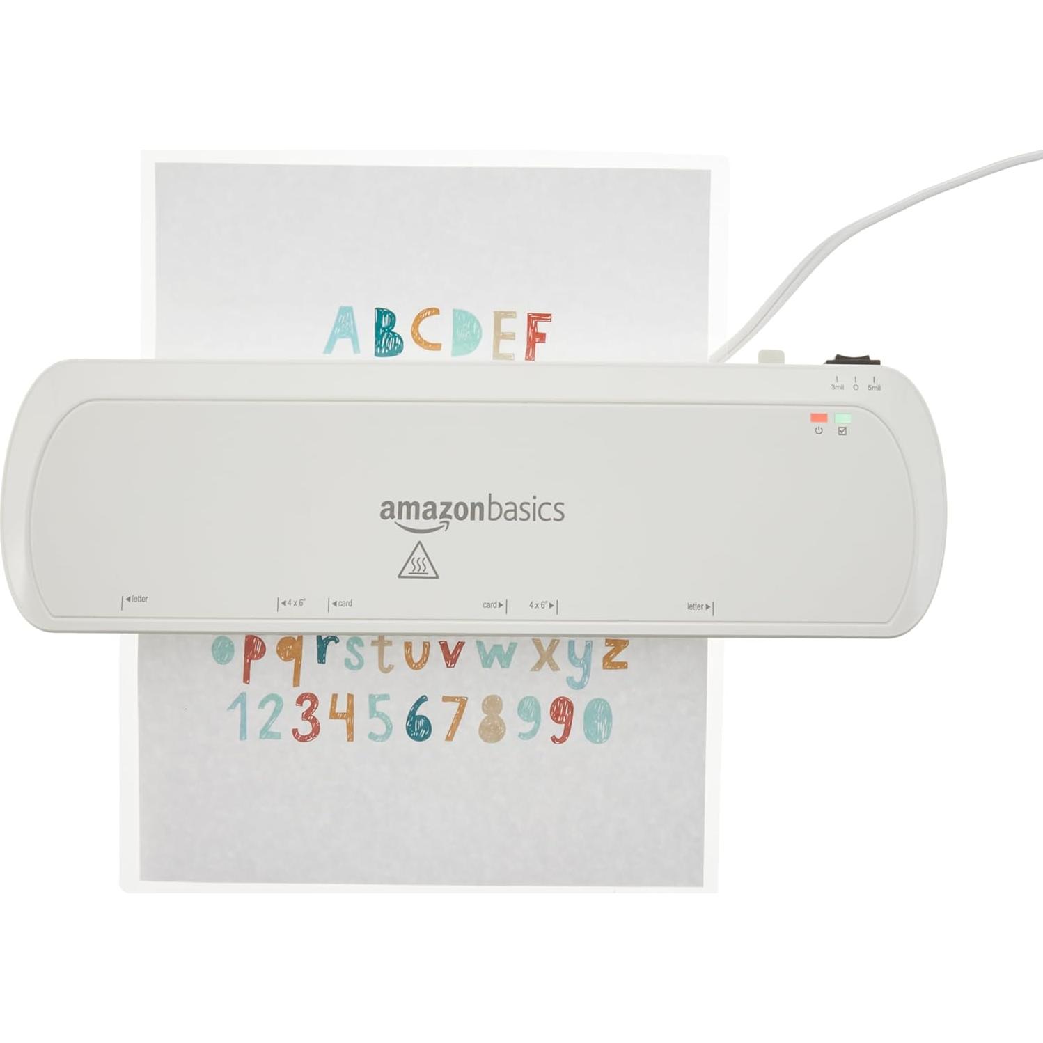 Hojas de Laminado Térmico Amazon Basics 29.2 x 22.9 cm 200-Pack