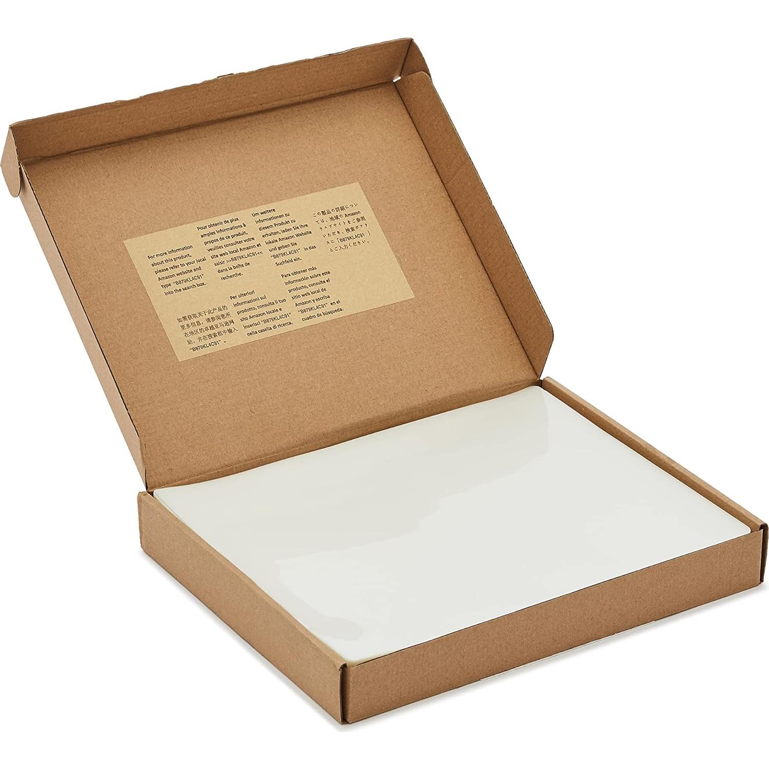 Hojas de Laminado Térmico Amazon Basics 29.2 x 22.9 cm 200-Pack