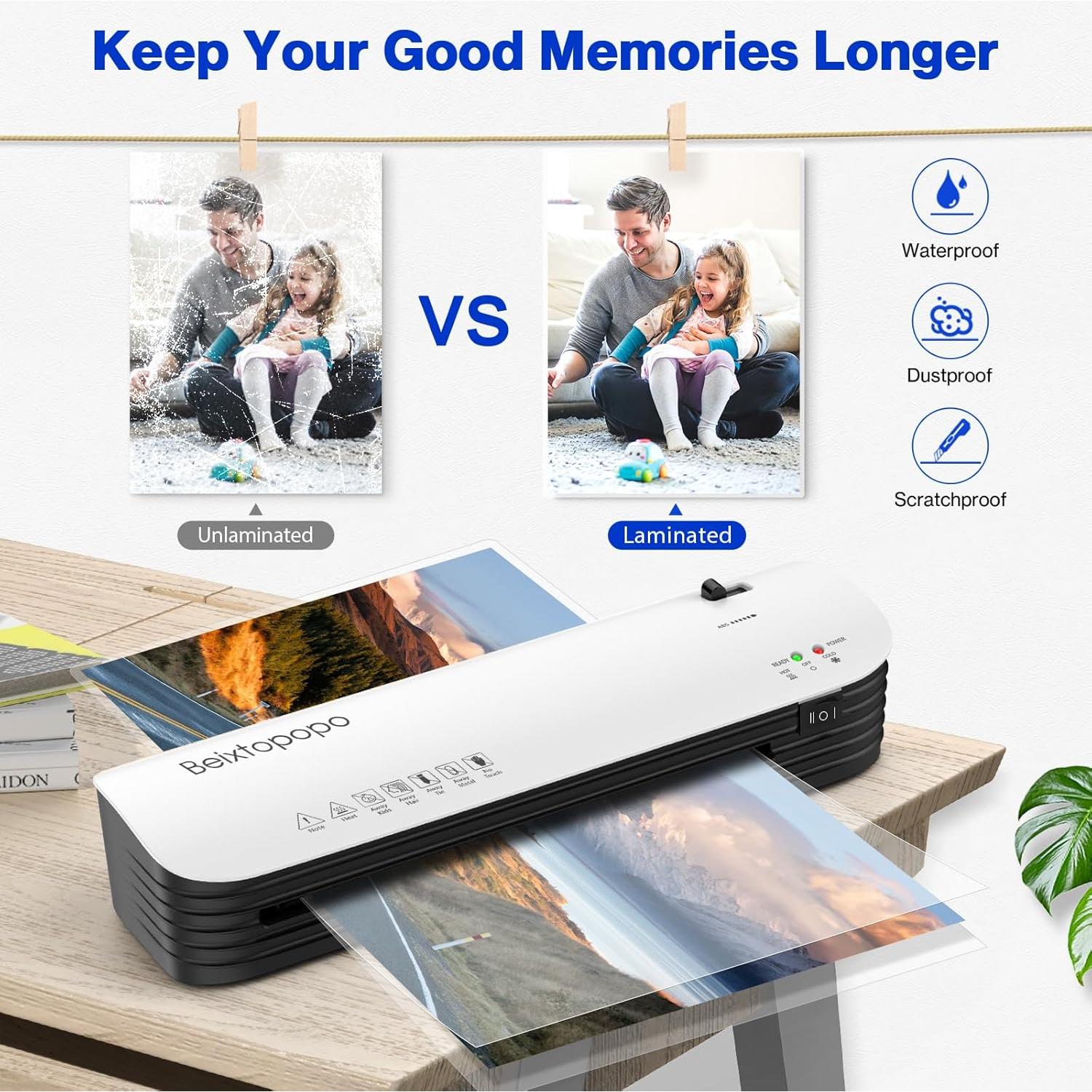 Laminadora Térmica A4 Beixtopopo 9 Pulgadas Caliente y Frío