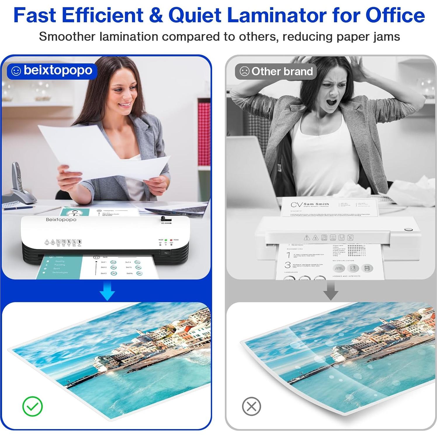 Laminadora Térmica A4 Beixtopopo 9 Pulgadas Caliente y Frío