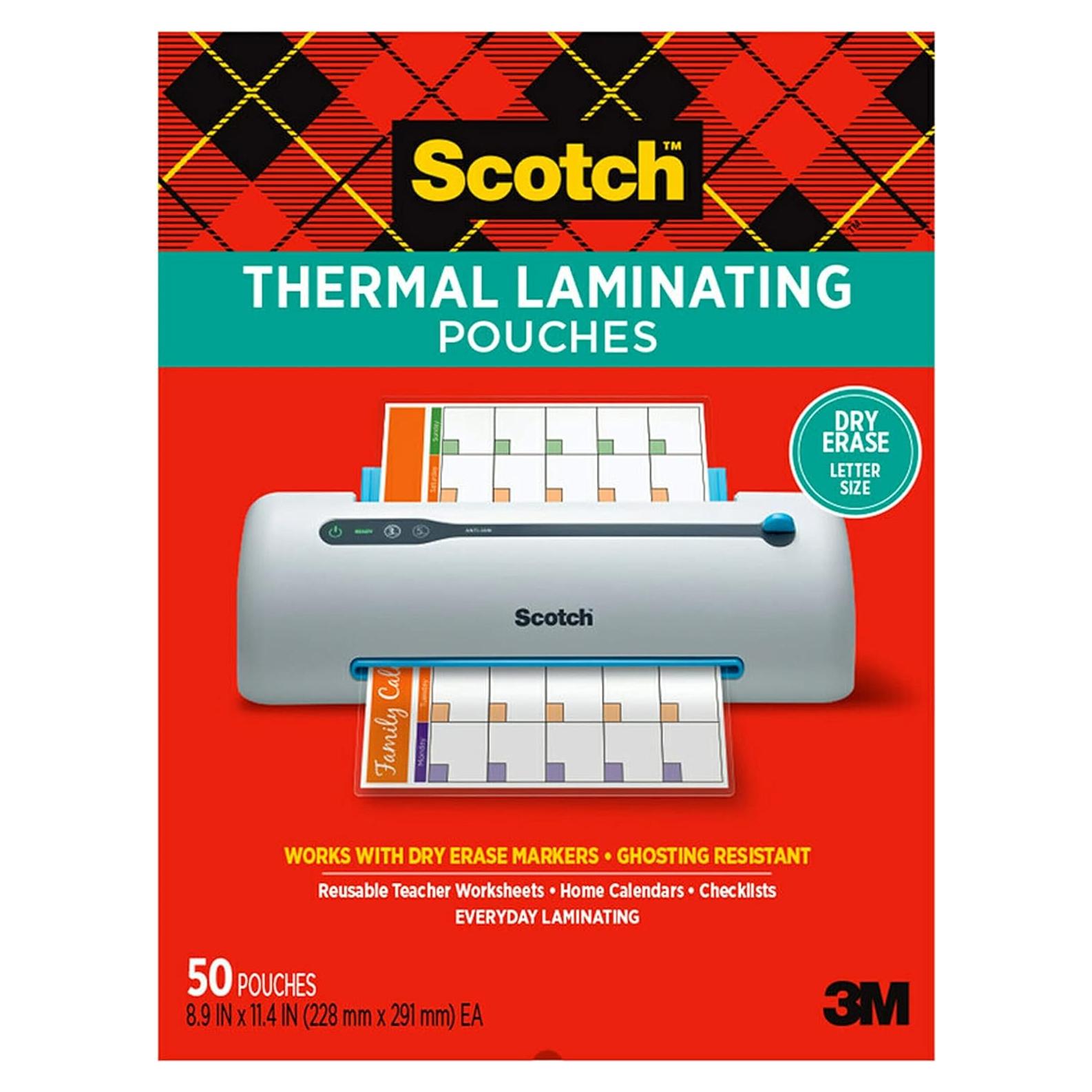 Fundas de Laminado Térmico Scotch 50 Unidades Tamaño Carta