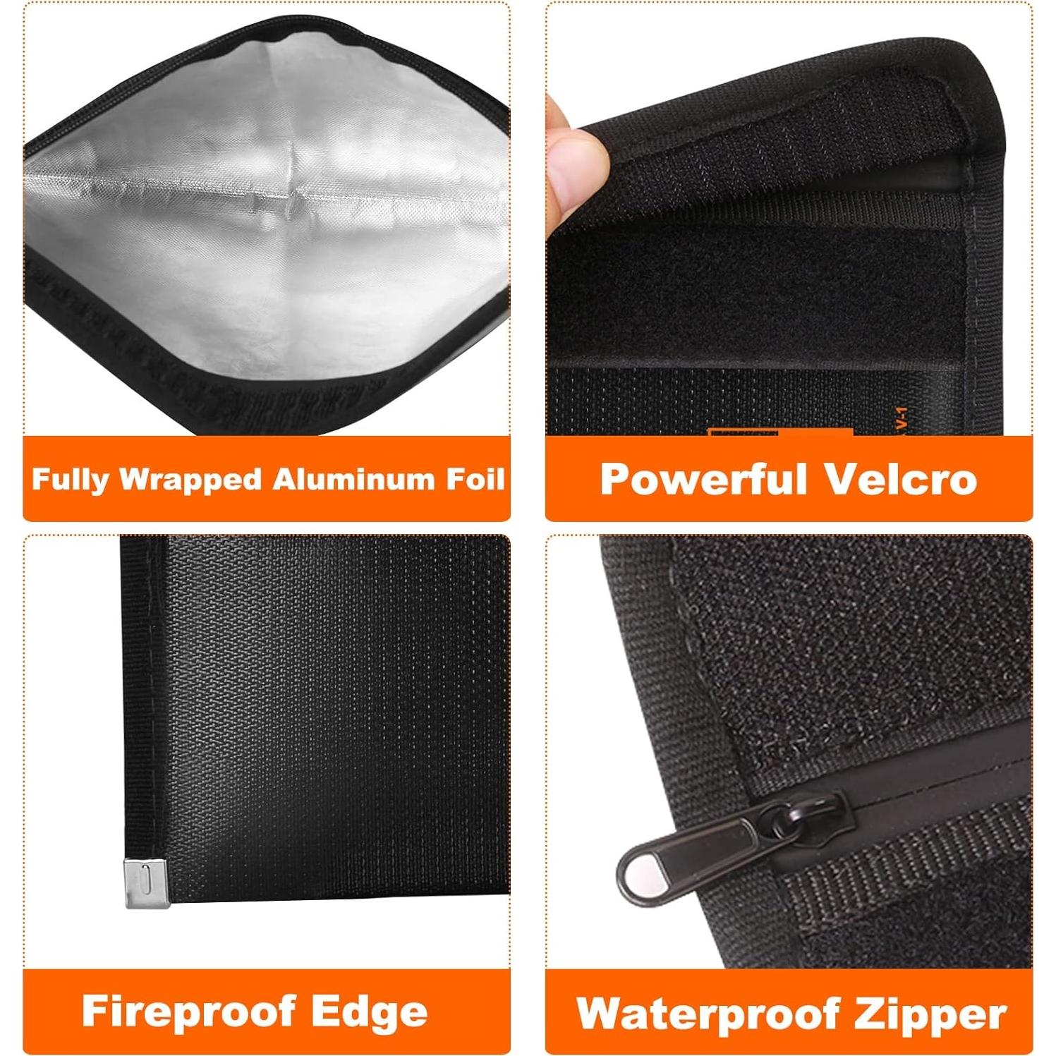 Bolsa de Documentos a Prueba de Fuego Enord 20x13 cm Impermeable