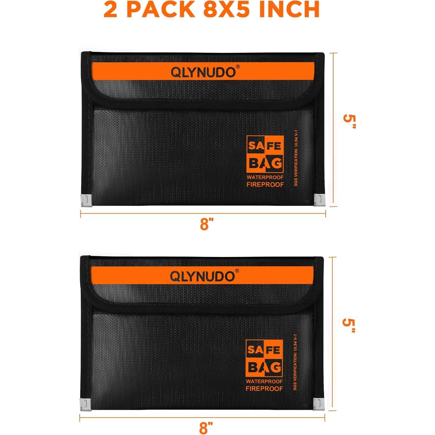 Bolsa de Documentos a Prueba de Fuego Enord 20x13 cm Impermeable