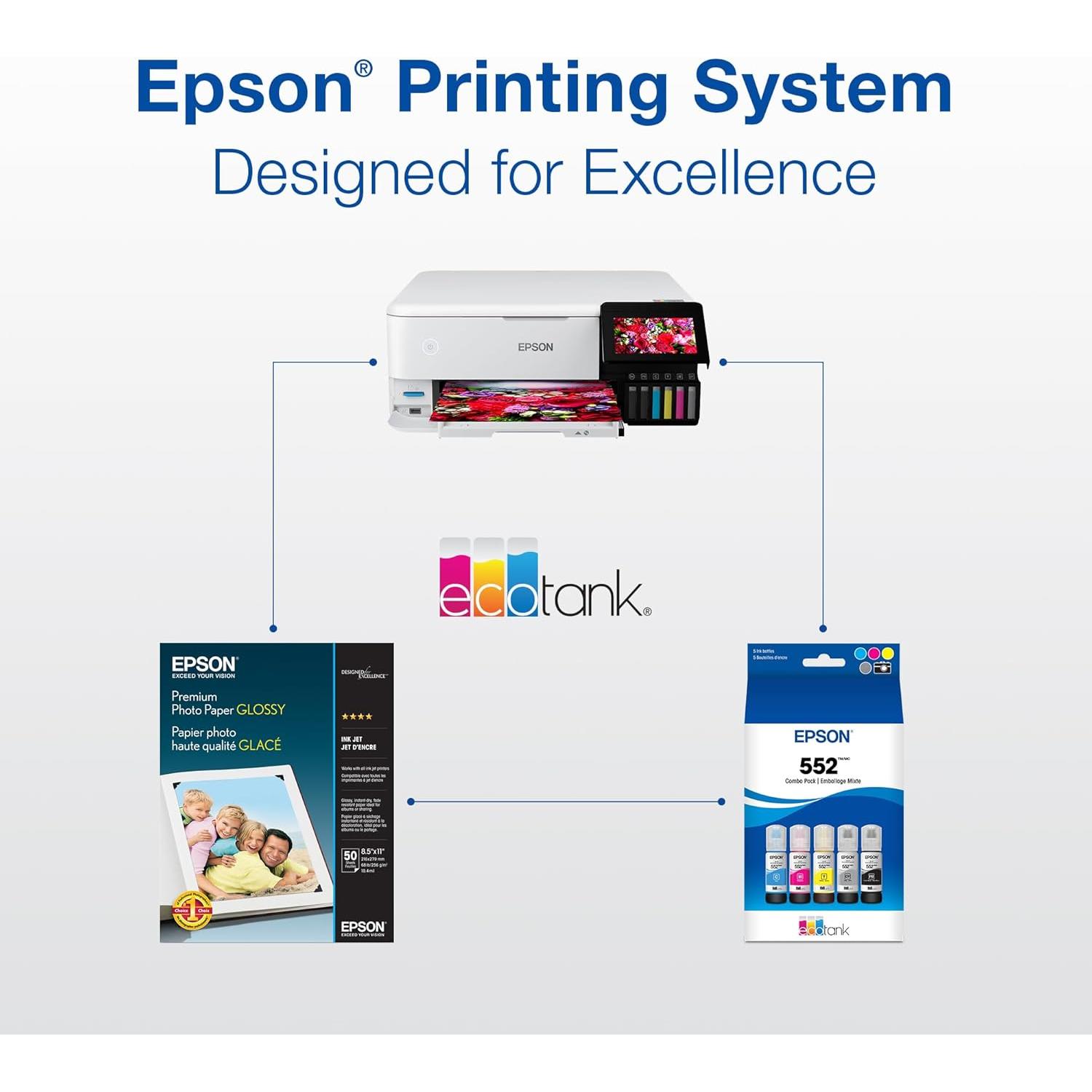 Tinta Epson EcoTank Cian 70 mL para ET-8500 ET-8550