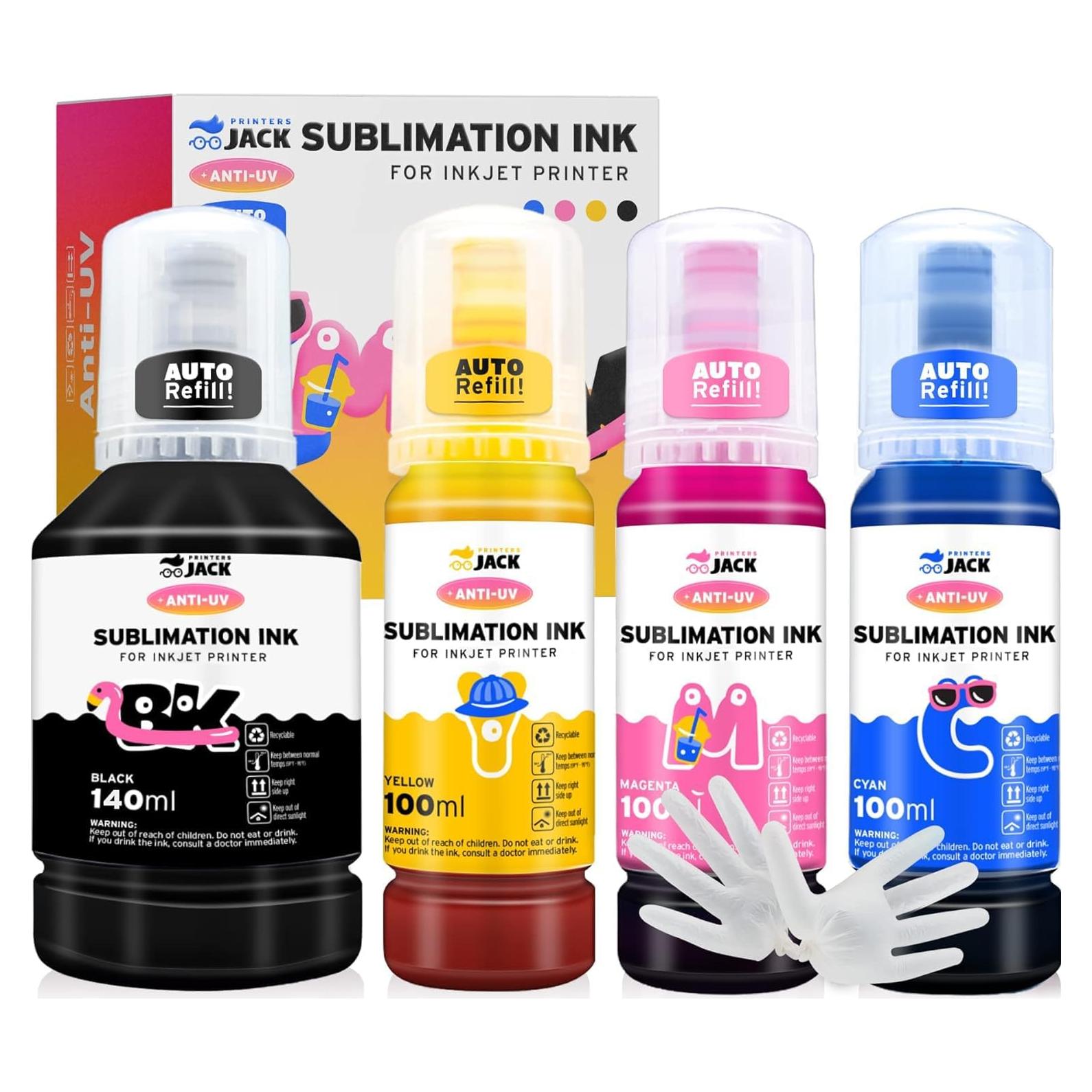 Tinta de Sublimación Printers Jack 440ml para EcoTank ET-2400