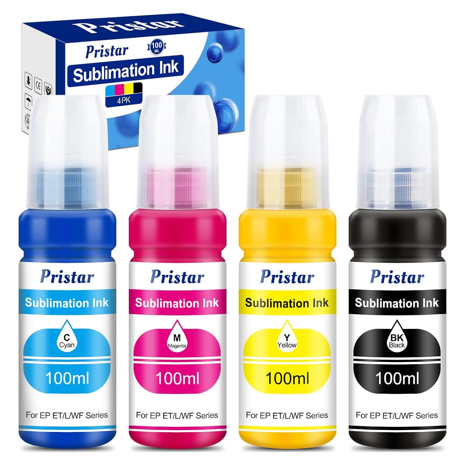 Tinta de Sublimación Pristar 400 ml para Impresoras Ecotank